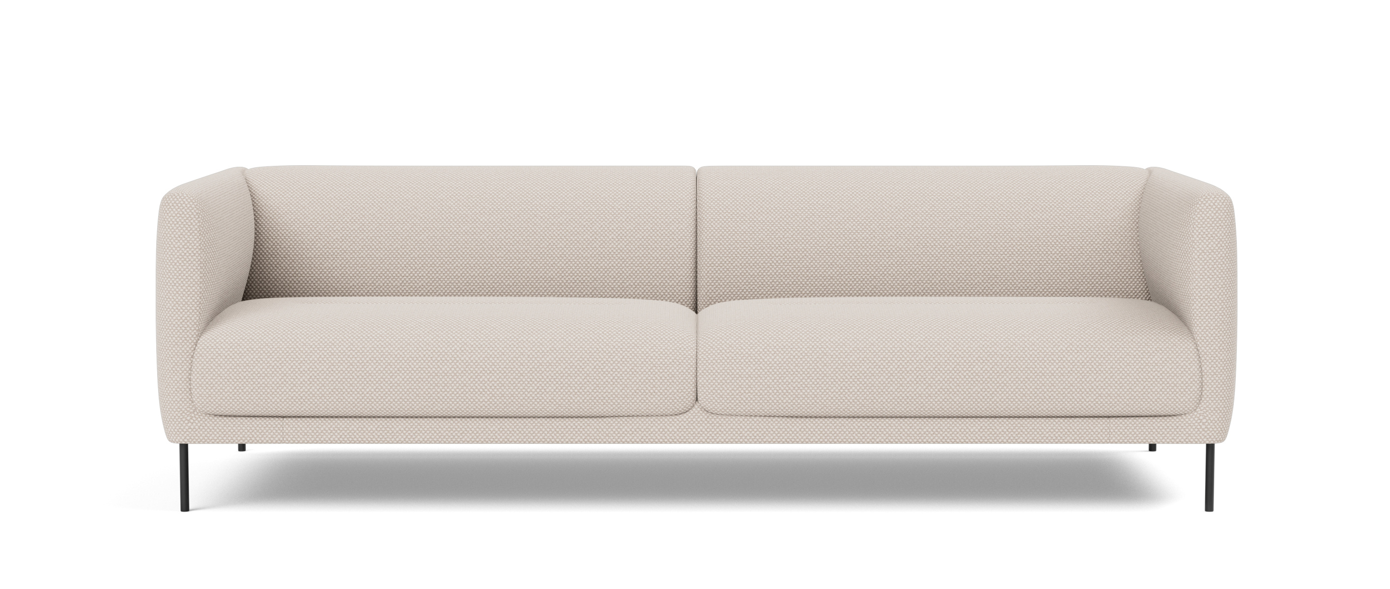 Konami Sofa 2,5-Sitzer, schwarz / sisu 0105