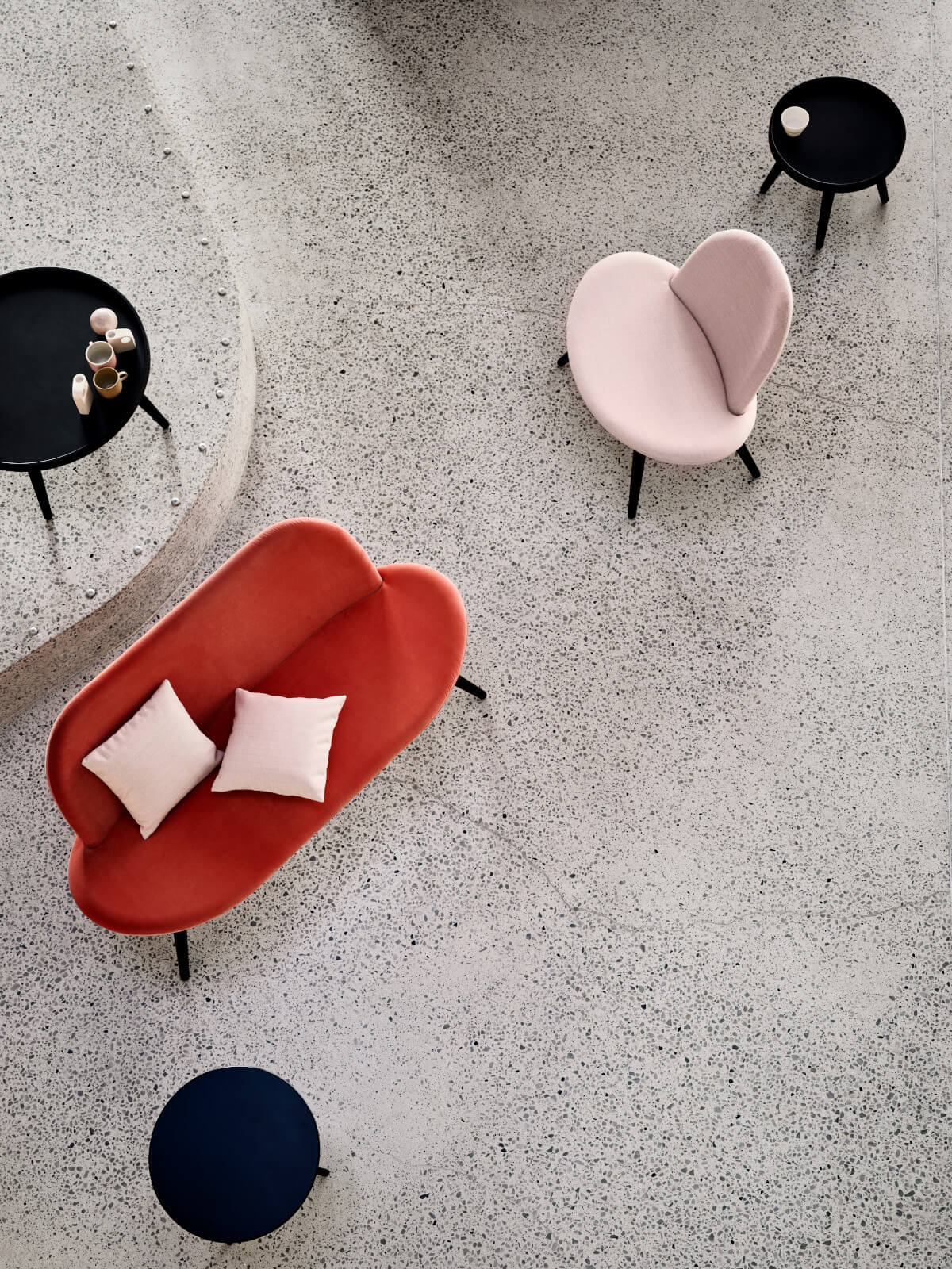 Softline Orlando Loungesessel mit komfortabler Polsterung, ideal für Wohnzimmer, Lounge oder Wartebereich