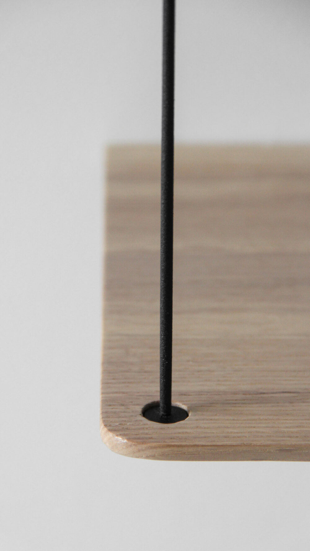 Stedge Wandregal, 80 cm, schwarz