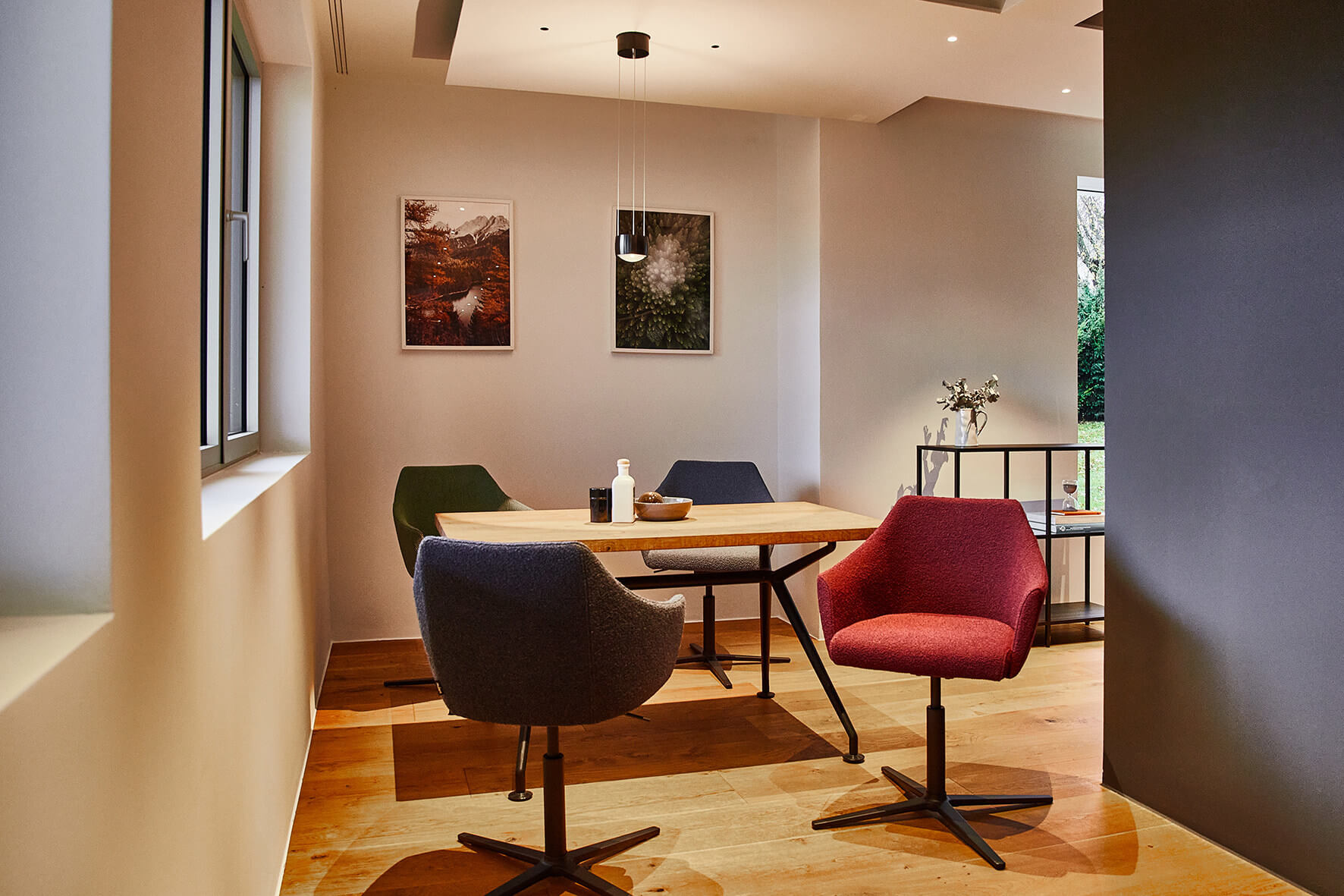 W-Cube 5 Sessel von Wagner mit poliertem Aluminiumgestell, 5-Strahl, modernes Design, langlebig