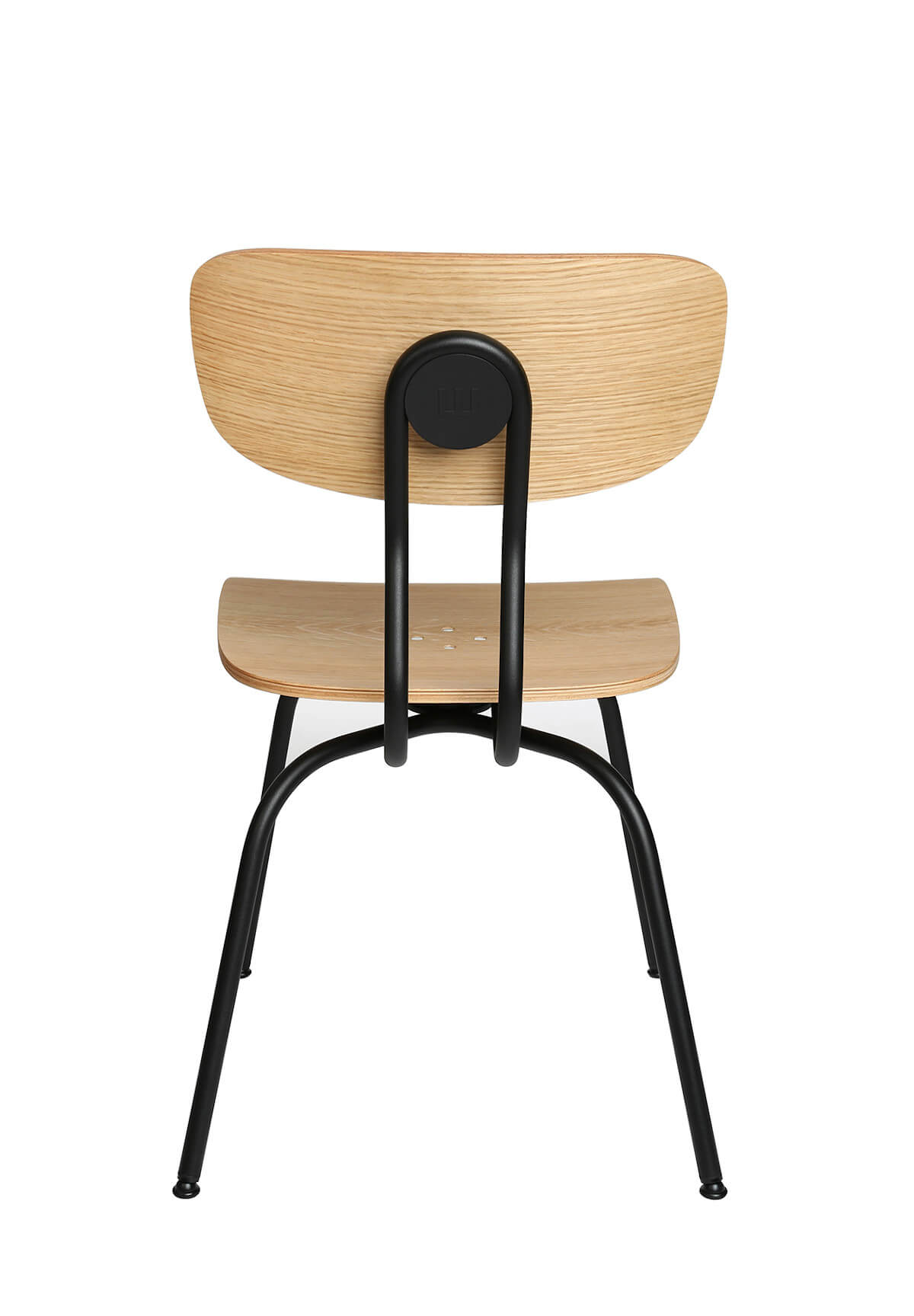 Holzstuhl W-1970 in Eiche geölt mit natürlicher Maserung, komfortabler Sitz, hochwertiger Esszimmerstuhl aus Massivholz