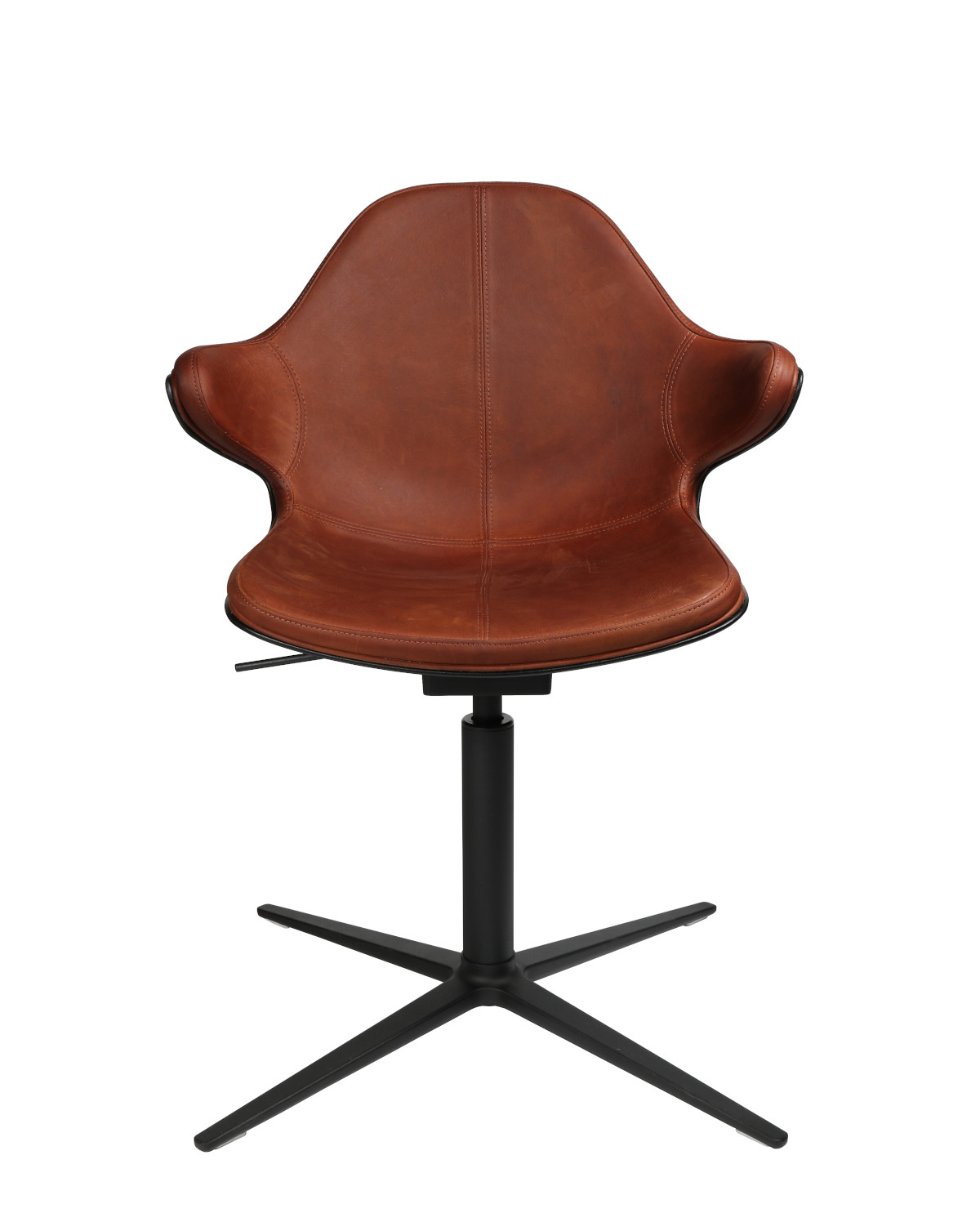 Alt-Text: Wagner W-Loft Sessel mit 4-Fuß-Gestell und Höhenverstellung, moderner Design-Loungesessel für Büro und Empfang