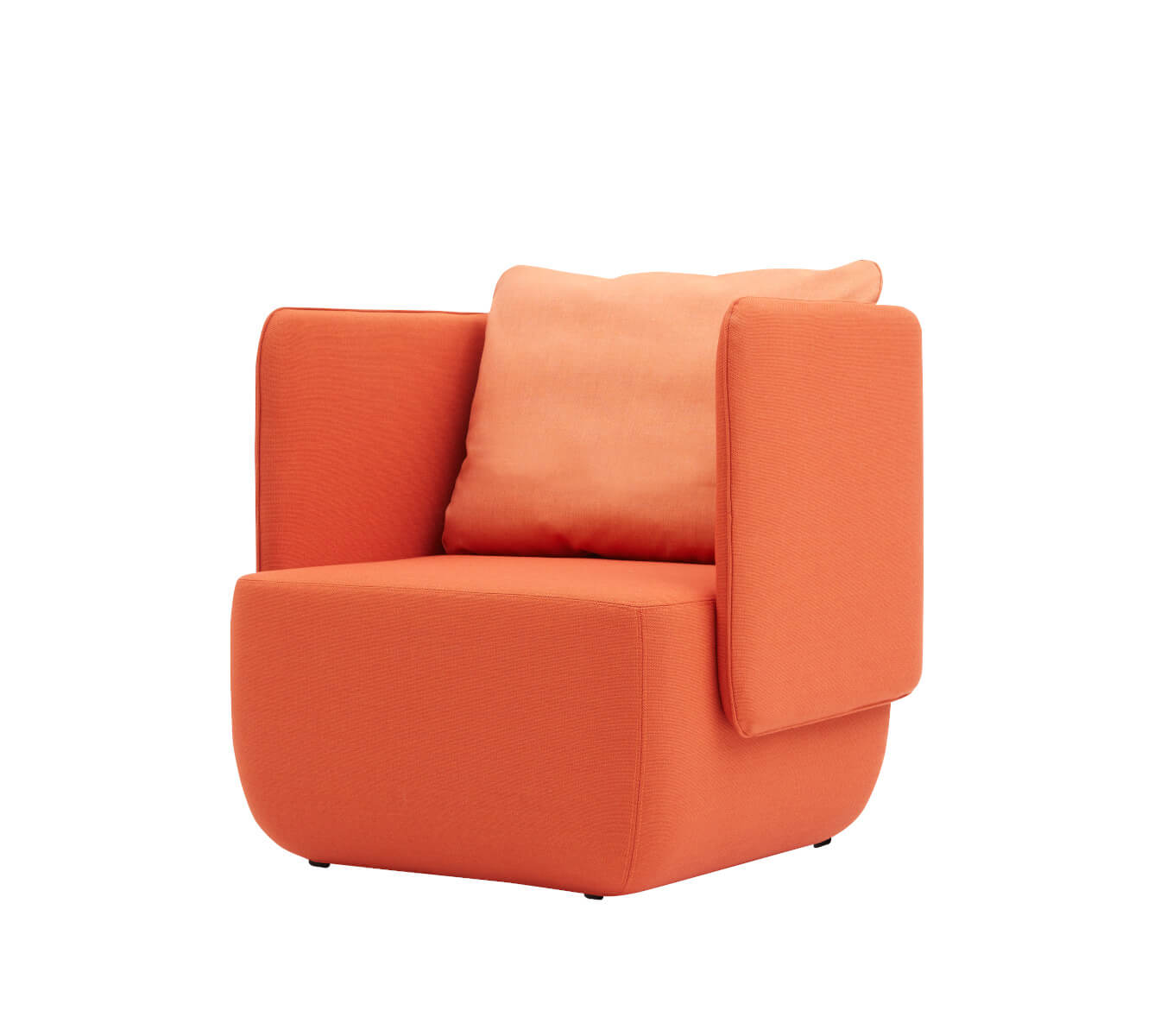 Softline Opera Sessel niedrig, moderner Polstersessel mit weicher Polsterung, skandinavisches Design, komfortabler Loungesessel