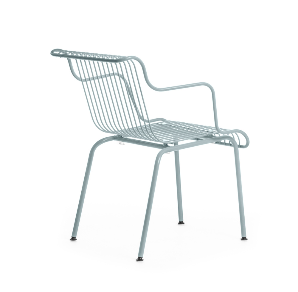 Magis South Armlehnstuhl, light blue, ergonomisch, leichter Armlehnstuhl, modernes Design aus Italien