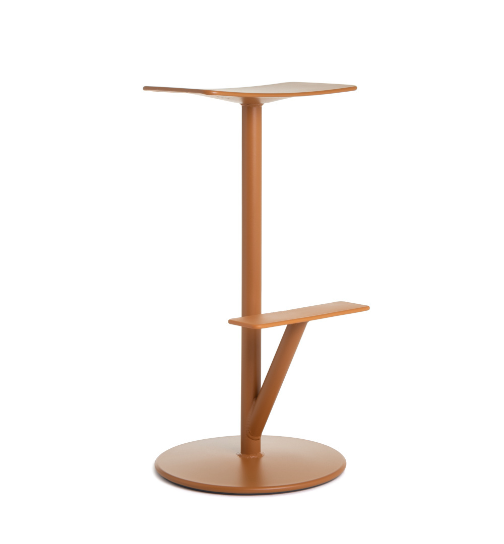 Magis Sequoia Barhocker 76 cm, ocher, modernes Design, ergonomisch, stabil, italienischer Designstuhl