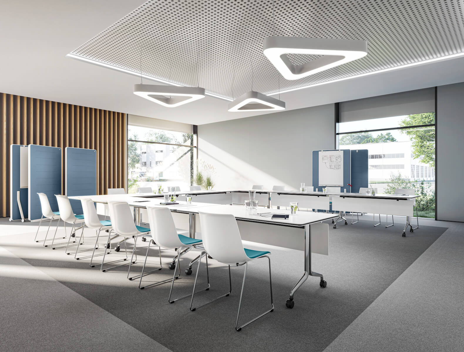 Ergonomischer Besucherstuhl Interstuhl SU113 aus der SHUFFLEis1-Serie, modernes Design, hoher Sitzkomfort