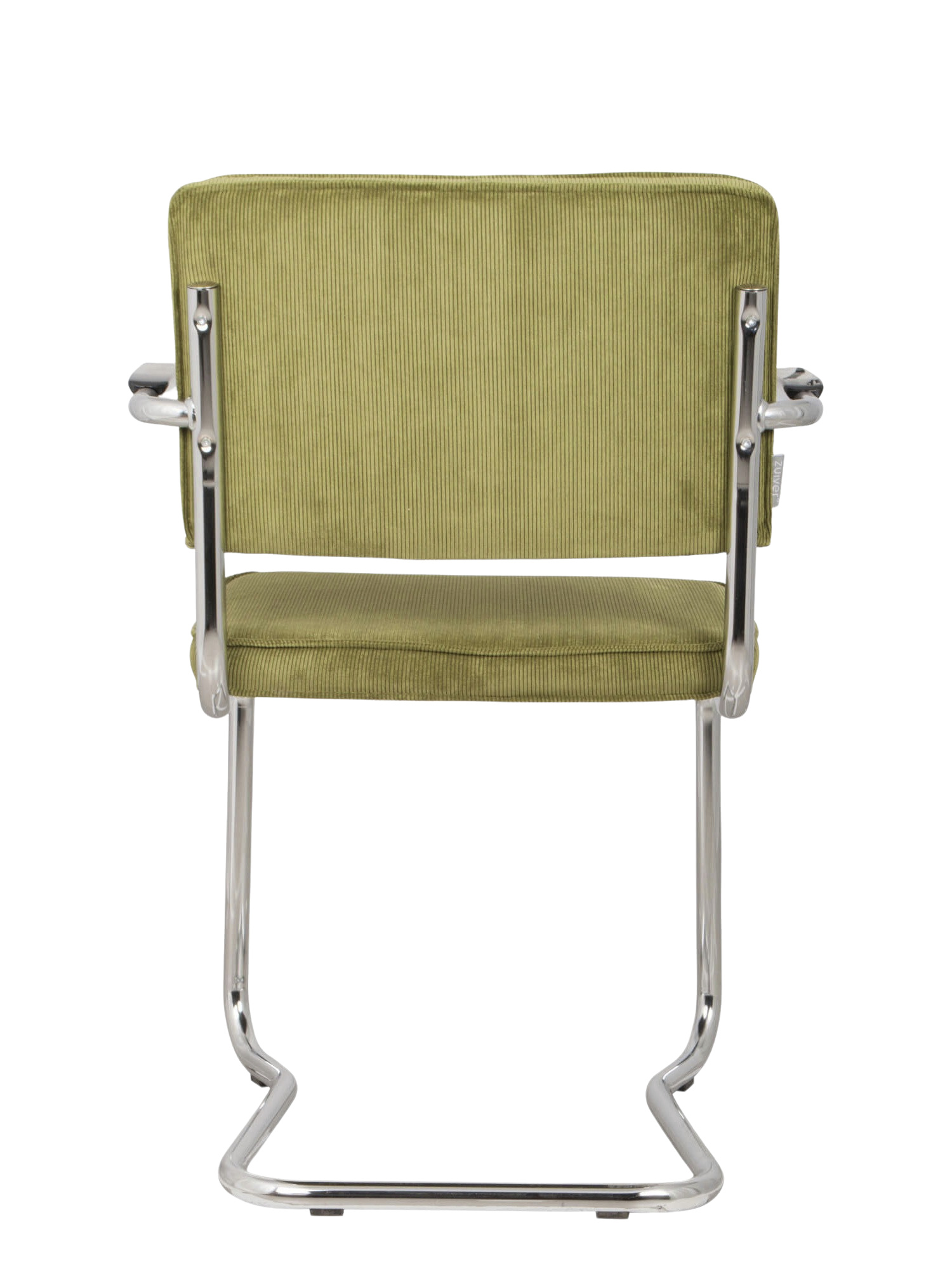 Zuiver Ridge Kink Rib Armlehnstuhl in Grün – modernes Design mit komfortabler Polsterung und einzigartigem Rillenmuster