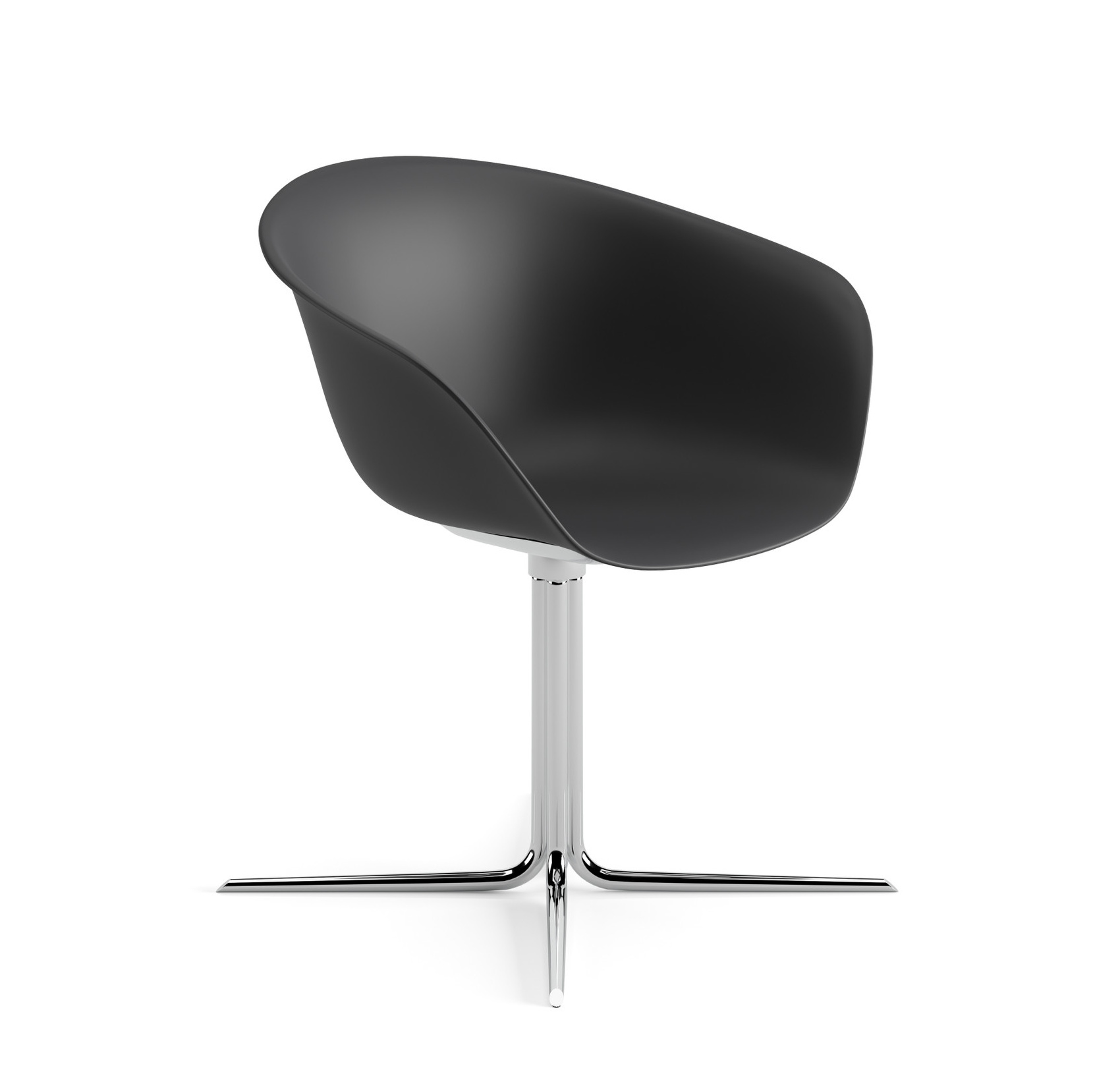 Duna 02 Stuhl, chrom / schwarz #4205