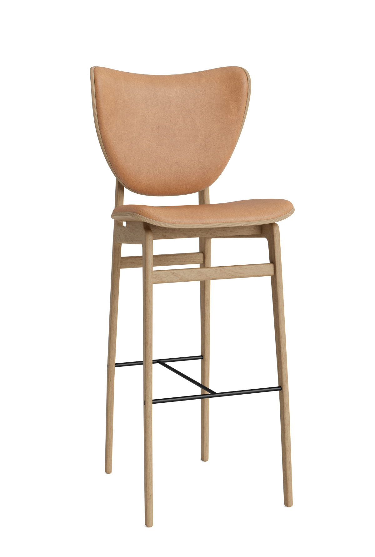 Elephant Barhocker, höhe 75 cm, eiche natur / dunes camel 21004