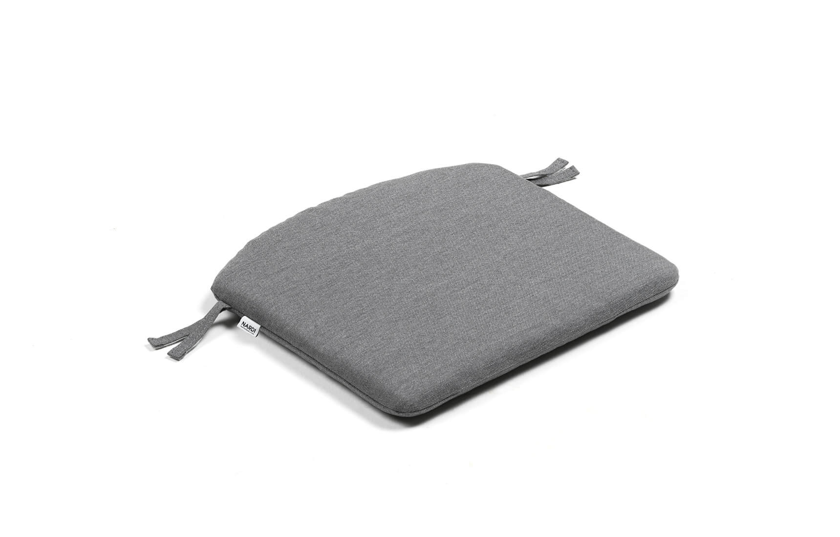 Nardi Doga Gartenstuhl mit Sitzkissen fumo, italienisches Outdoor-Design, wetterfest, komfortabel, langlebig