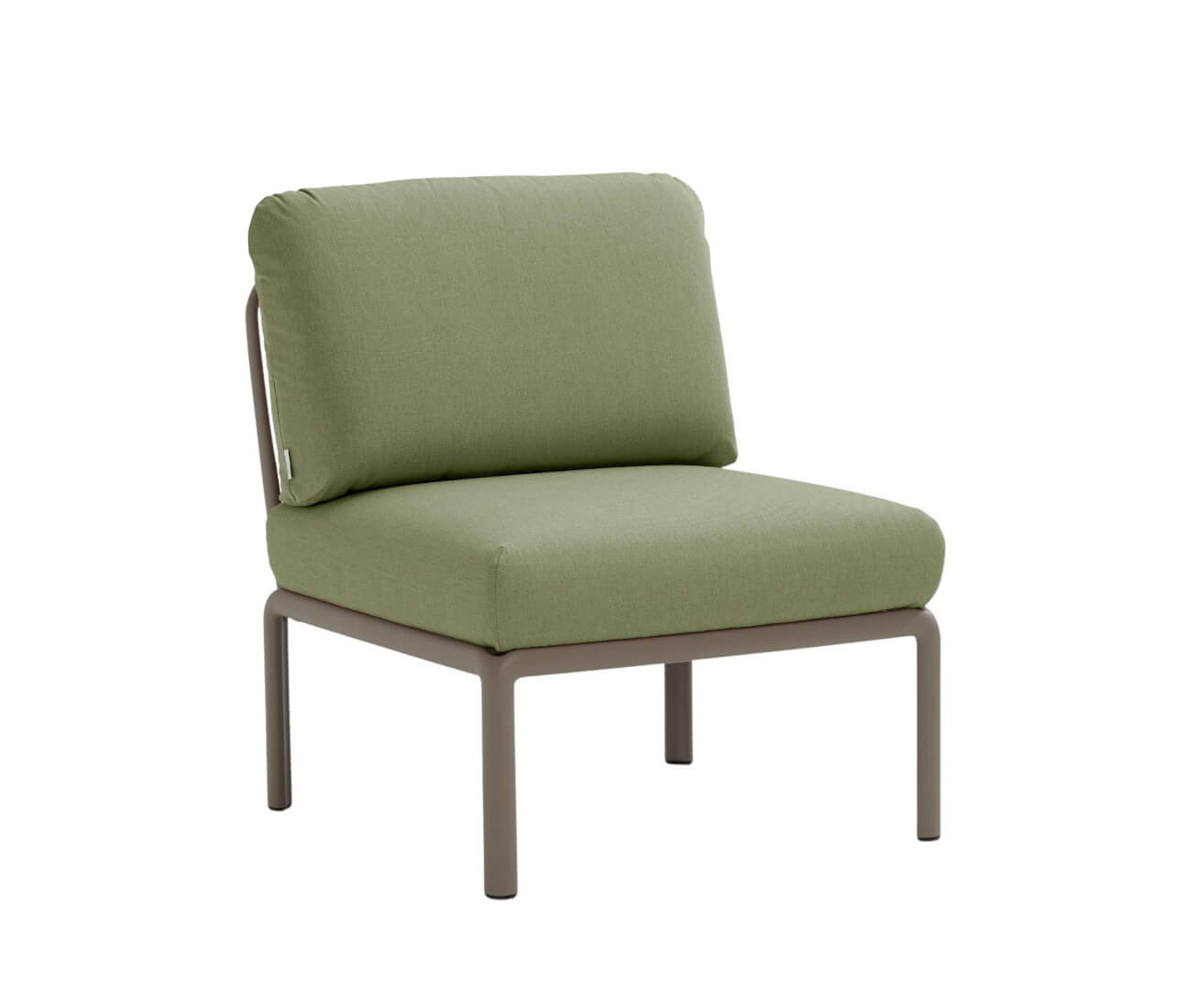 Nardi Komodo Modulsofa Mittelelement, tortora/giungla Sunbrella, wetterfest, langlebig, italienisches Outdoor-Design