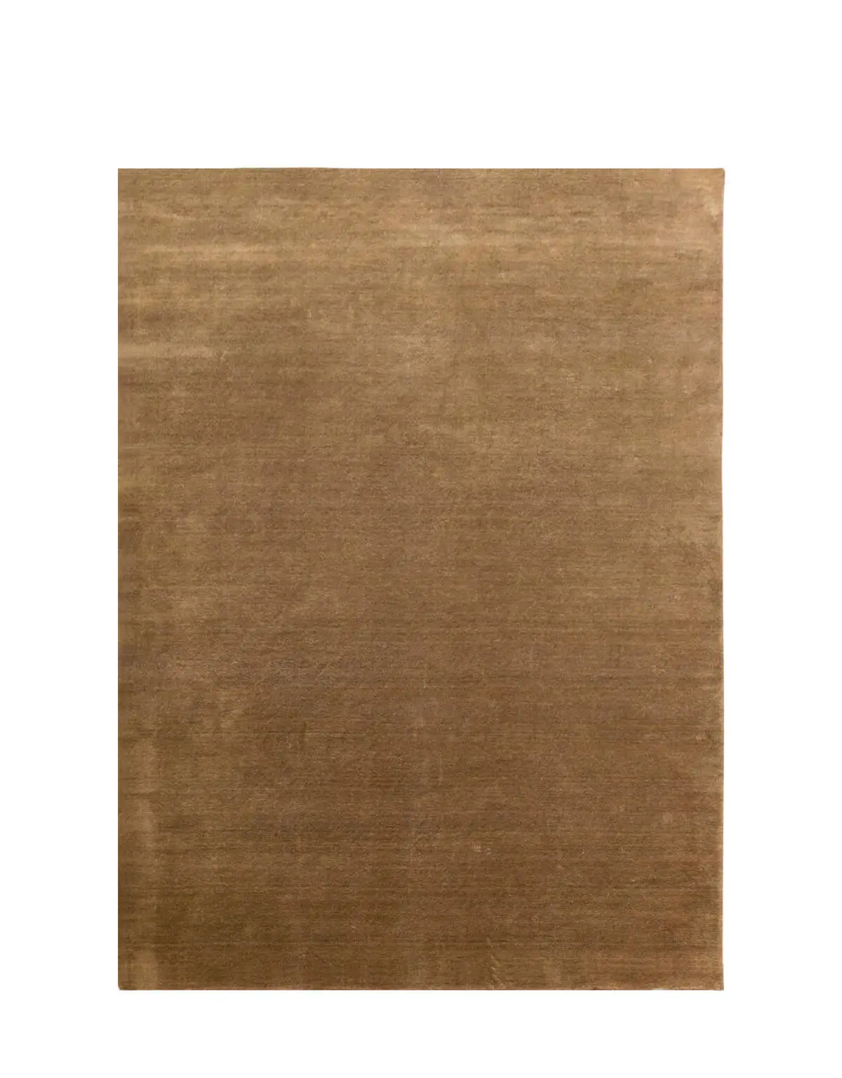 Massimo Copenhagen Earth Bamboo Teppich in Camel als rechteckiger Teppich mit warmer, kamelbrauner Farbgebung und dezenten Schattierungen auf weißem Hintergrund.