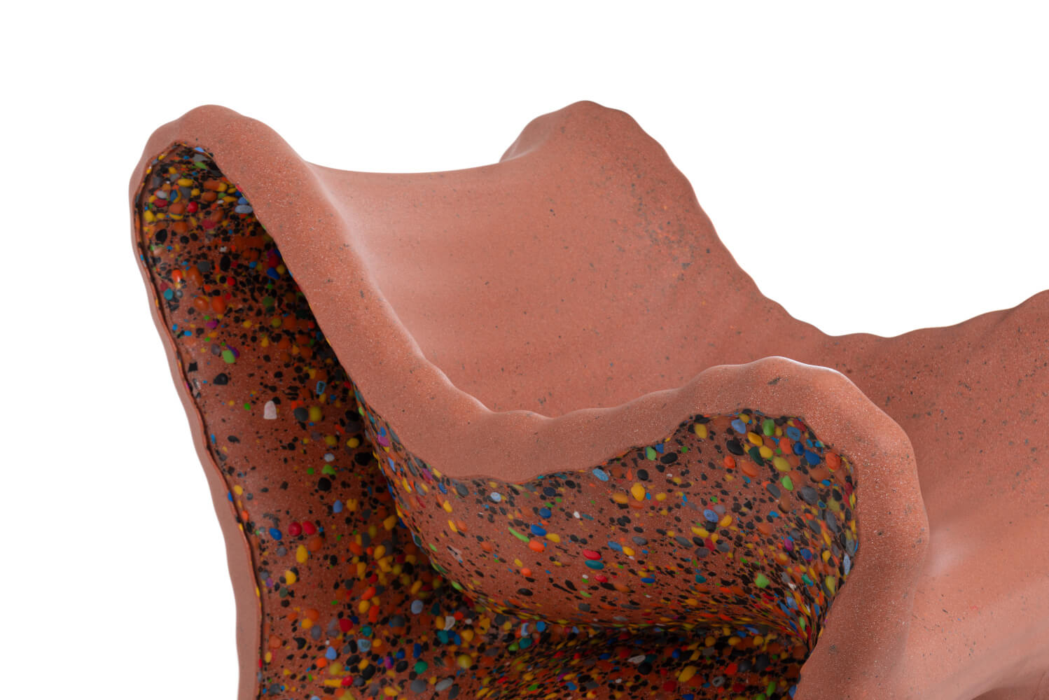 Magis In-Side Sessel terracotta, hochwertiger Sessel aus Italien, komfortabel, modern, langlebig