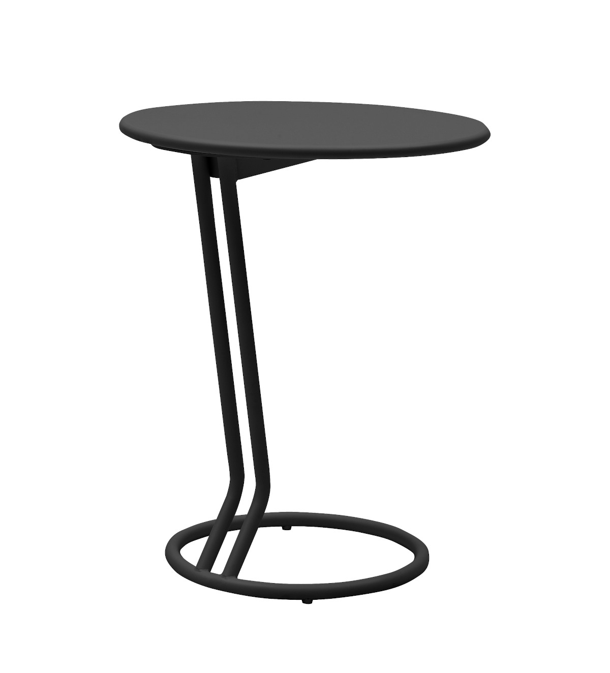 Softline Boggie Beistelltisch schwarz, minimalistisches Design, kompakt, stabile Konstruktion, ideal für Wohnzimmer und Büro