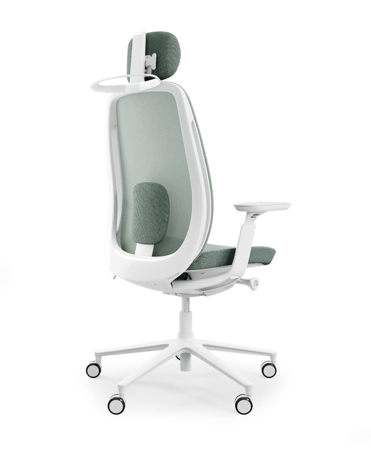 Profim Pace 151SFL Drehstuhl mit komfortabler Polstersitzfläche, Netzrücken und höhenverstellbarer Kopfstütze