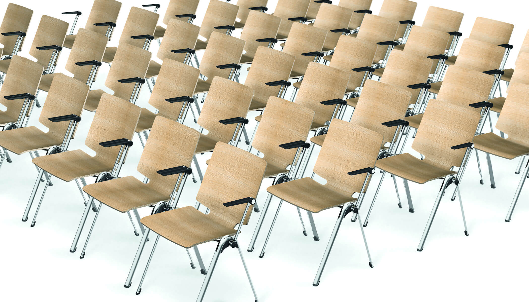 Interstuhl VLEGSis3 V102H stapelbarer Besucherstuhl, ideal für Büro, Meeting und Konferenz, modernes Design mit Kufengestell