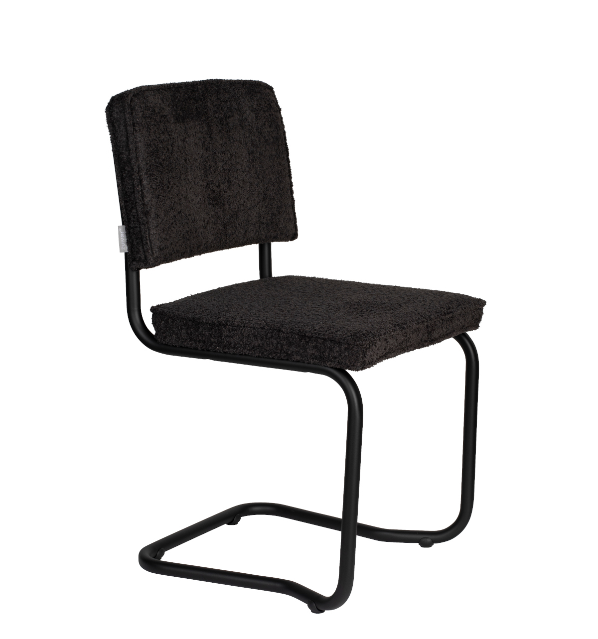 Zuiver Ridge Kink Soft Stuhl – eleganter schwarzer Stuhl für modernes Wohndesign Zuiver Ridge Kink Soft Stuhl in Schwarz mit modernem Design und bequemem Sitzkomfort für stilvolle Wohnräume