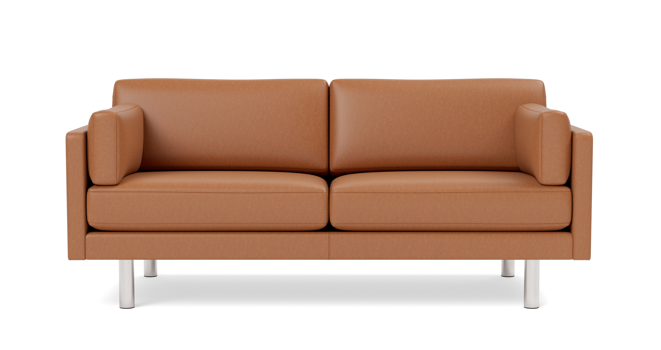 EJ220 Sofa 2-Sitzer, 76 cm, brushed chrom / leder max 95 cognac EJ220 Sofa 2-Sitzer, 76 cm, brushed chrom / leder max 95 cognac
