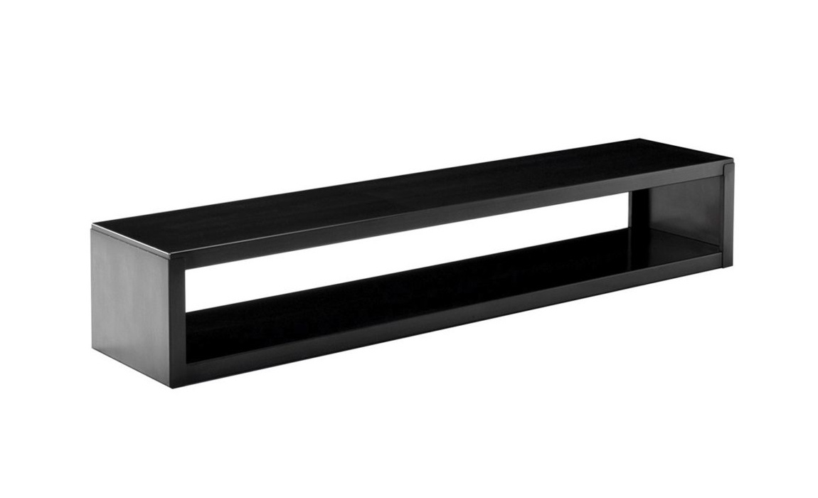 Low Rack Regal, 210 x H 35 cm, schwarz