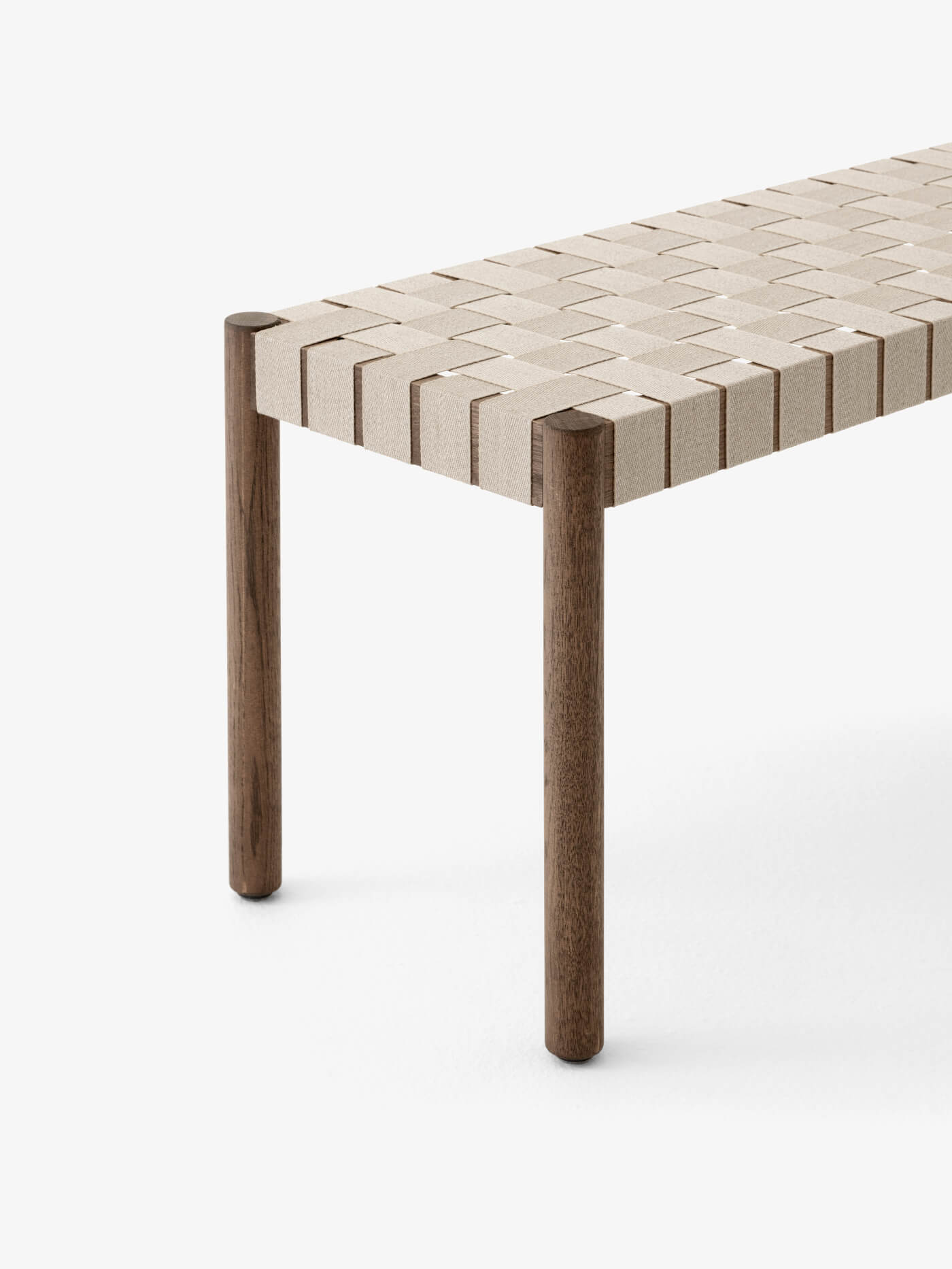 &Tradition Betty TK5 Bank, geräucherte Eiche, Naturgewebe – stilvolles, zeitloses Design für moderne Wohnräume