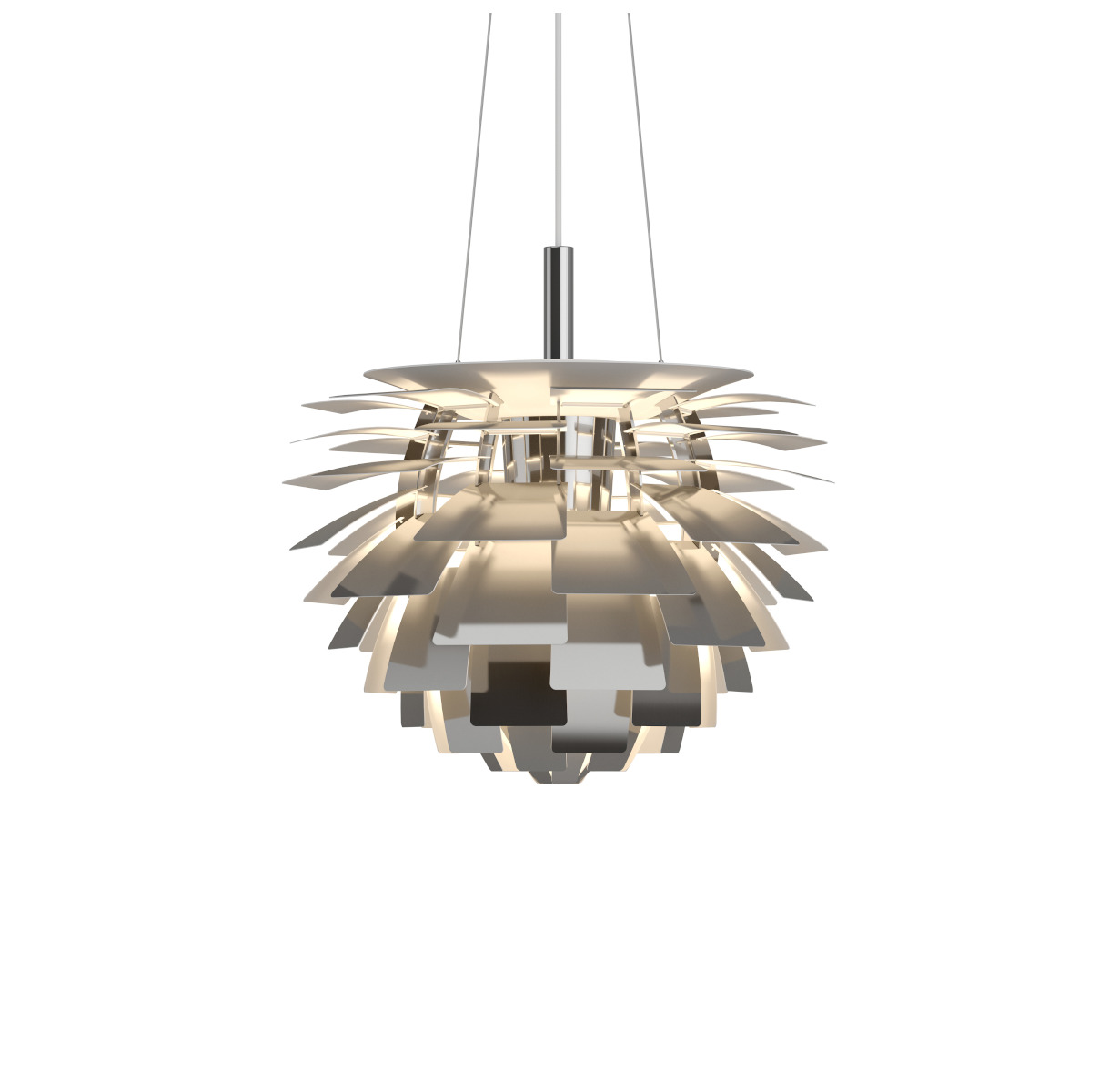 Louis Poulsen PH Artichoke Pendelleuchte Ø48 cm, Edelstahl, modernes Design, ikonische Leuchte, hochwertige Verarbeitung