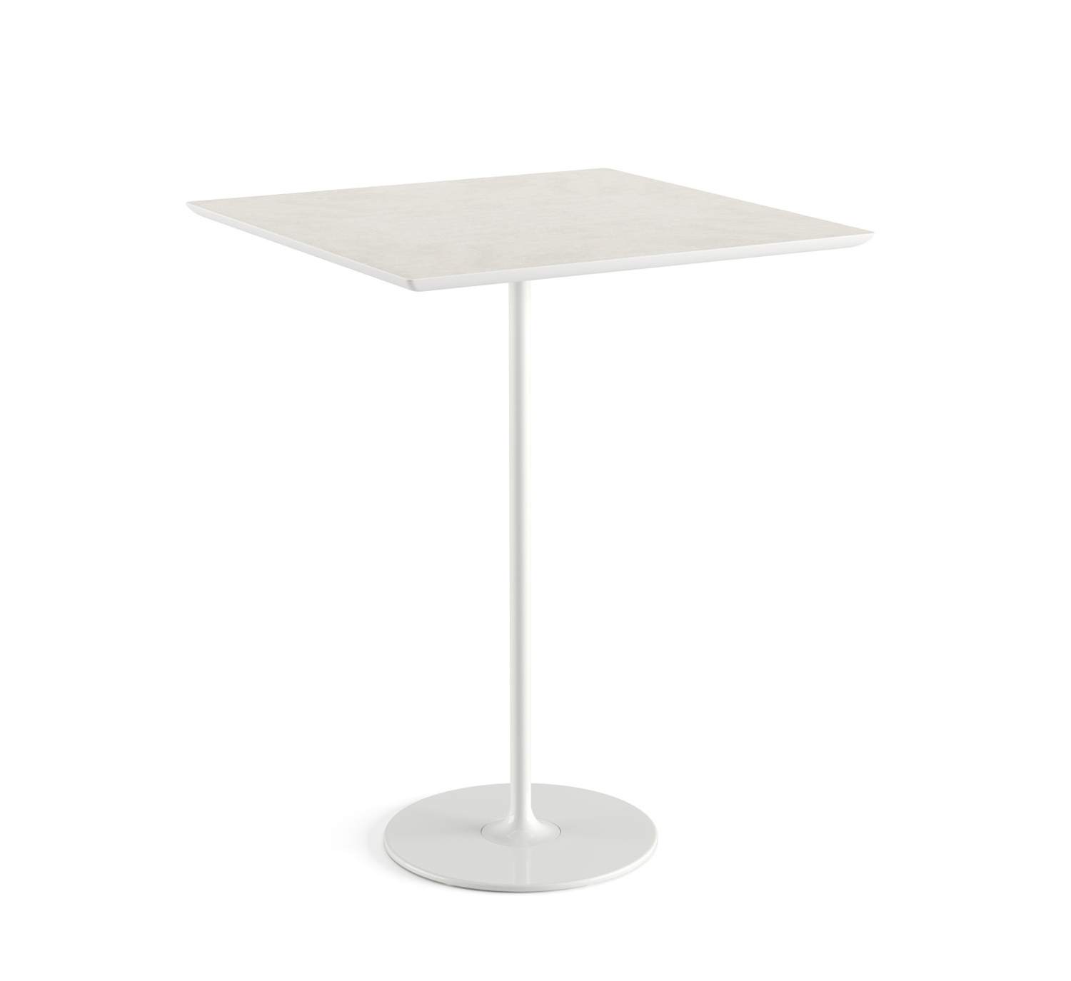 Dizzie Stehtisch, quadratisch, weiß #0751
