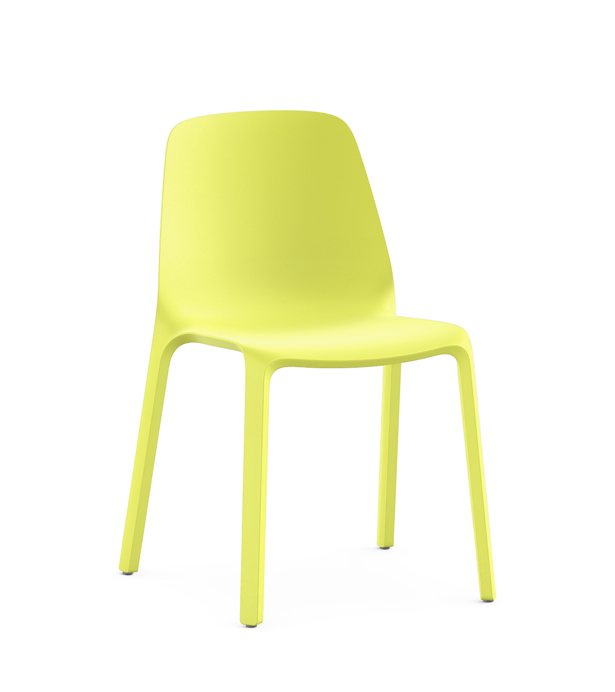 Interstuhl MONOis1 MO100 Besucherstuhl in Senfgelb, stapelbar, ergonomisch, modern für Wartezimmer und Büros