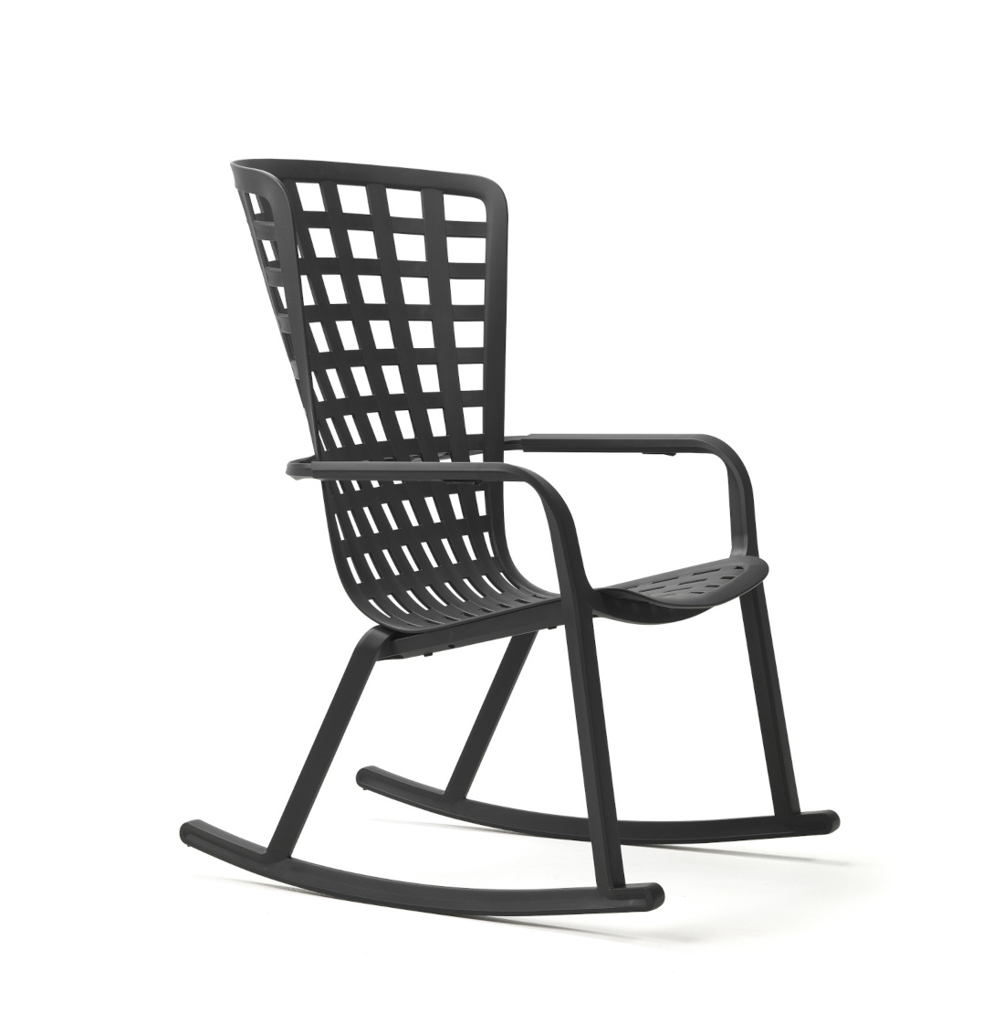 Nardi Folio Outdoor-Schaukelstuhl anthrazit – italienisches Design Nardi Folio Outdoor-Schaukelstuhl anthrazit, wetterfest, ergonomisch, leicht, modernes italienisches Design
