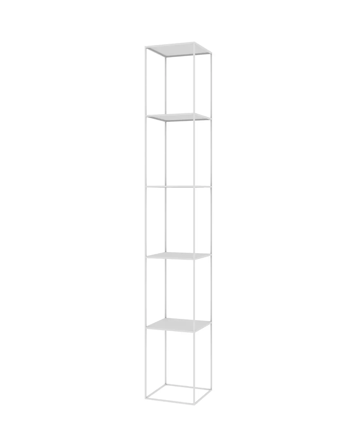 Zeus Slim Irony Column Regal in Weiß mit 40 × 40 cm als elegantes Standregal.
