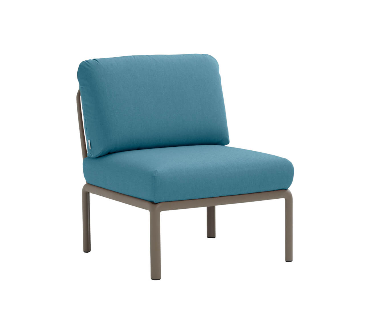 Nardi Komodo Modulsofa Mittelelement, tortora, Outdoor-Sofa, wetterfest, langlebig, modernes italienisches Design