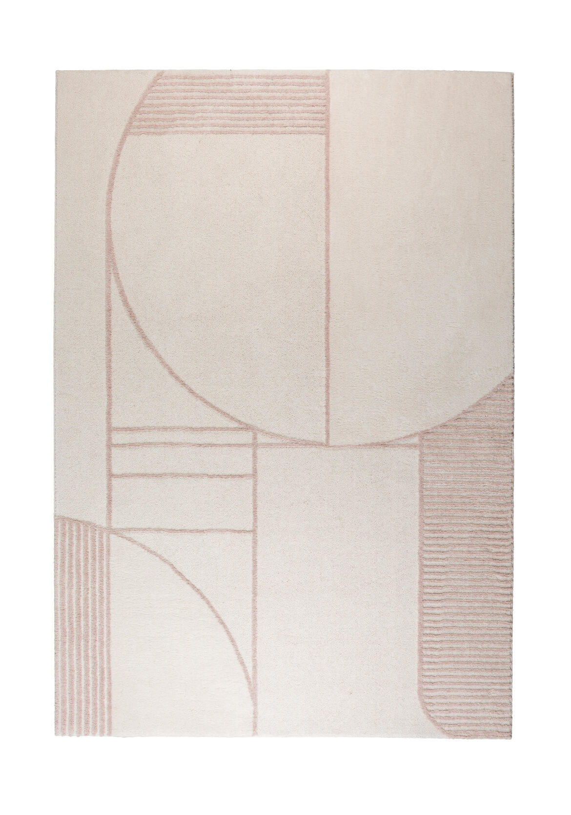 Bliss Teppich, 240 x 345 cm, natur / pink