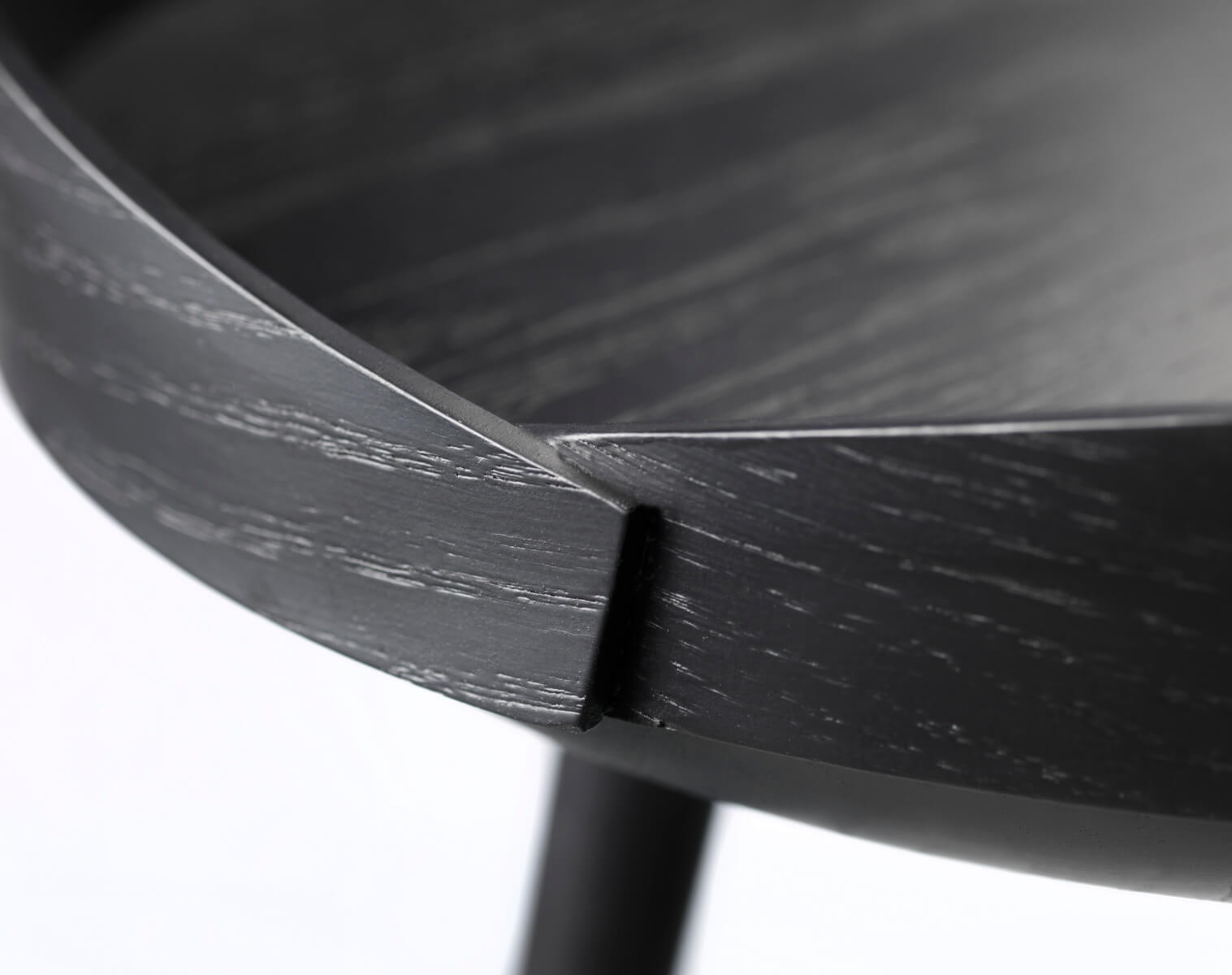 FDB Møbler D106 Bakkedal, nordischer Design-Beistelltisch, Eiche schwarz, ergonomisch, langlebig