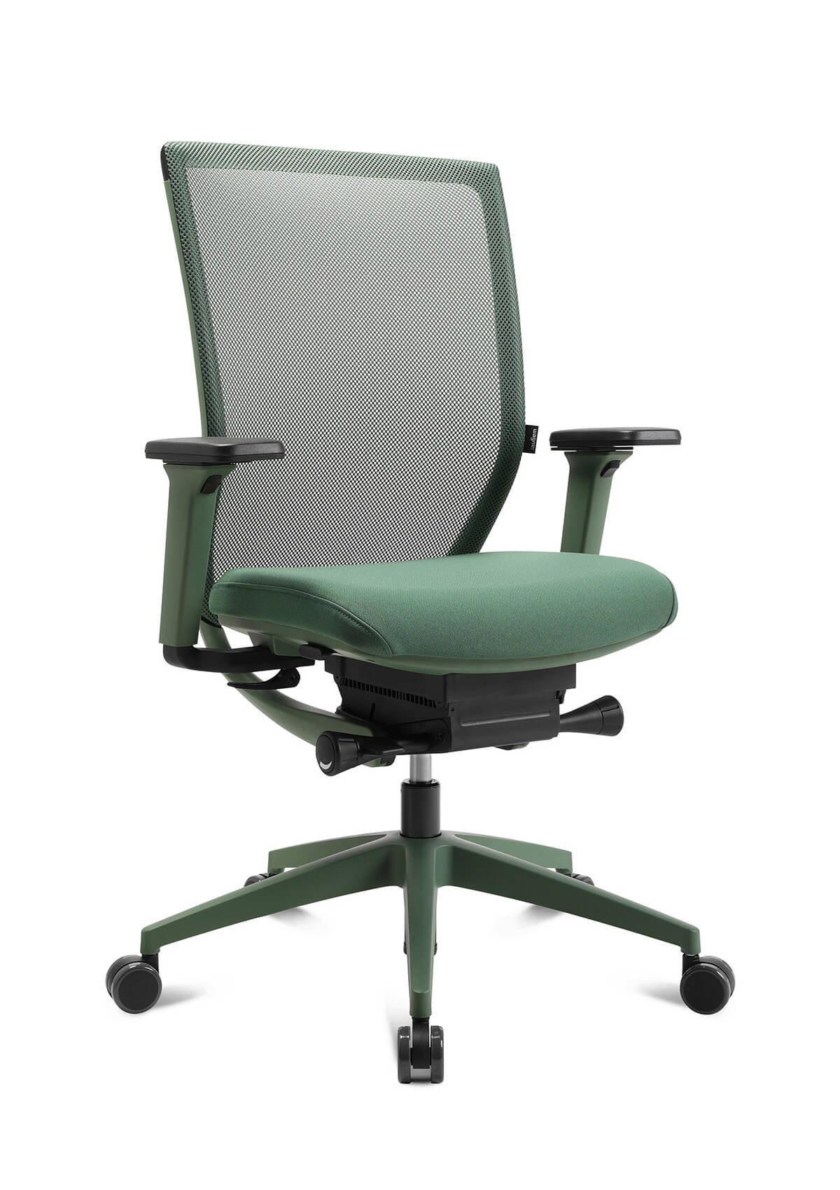 Ergonomischer Wagner Titan Green Bürostuhl in Grün mit Rückenstütze und atmungsaktiver Polsterung