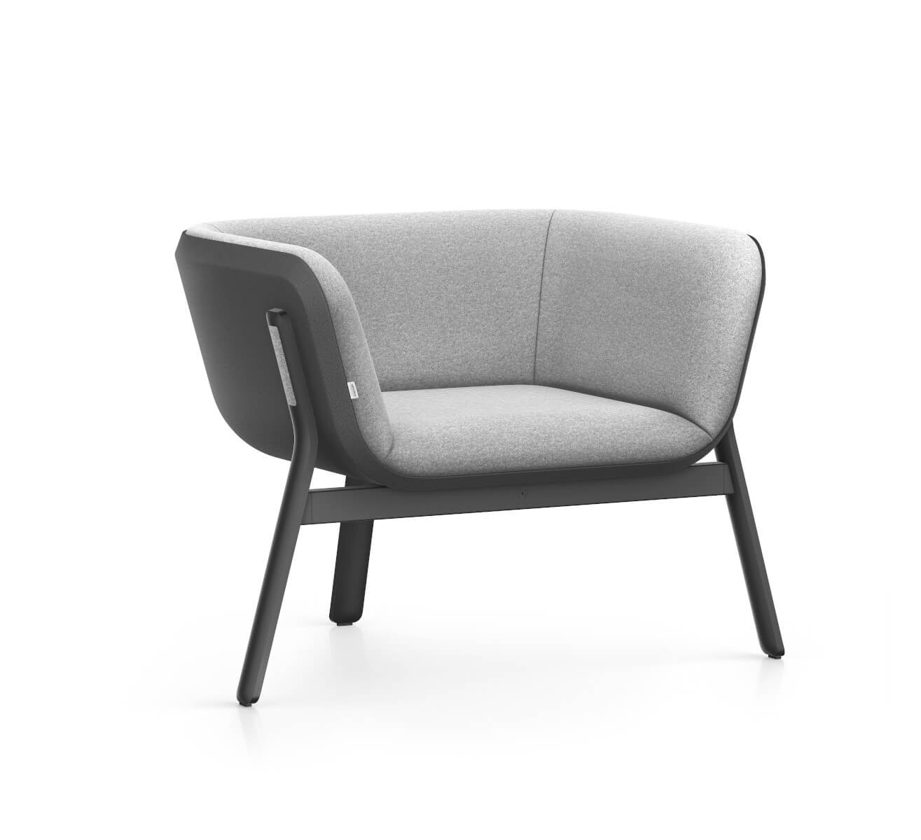 Interstuhl HUB HU130 Sessel mit modernem Design, ergonomischer Komfort, gepolsterte Sitzschale für Büro und Lounge