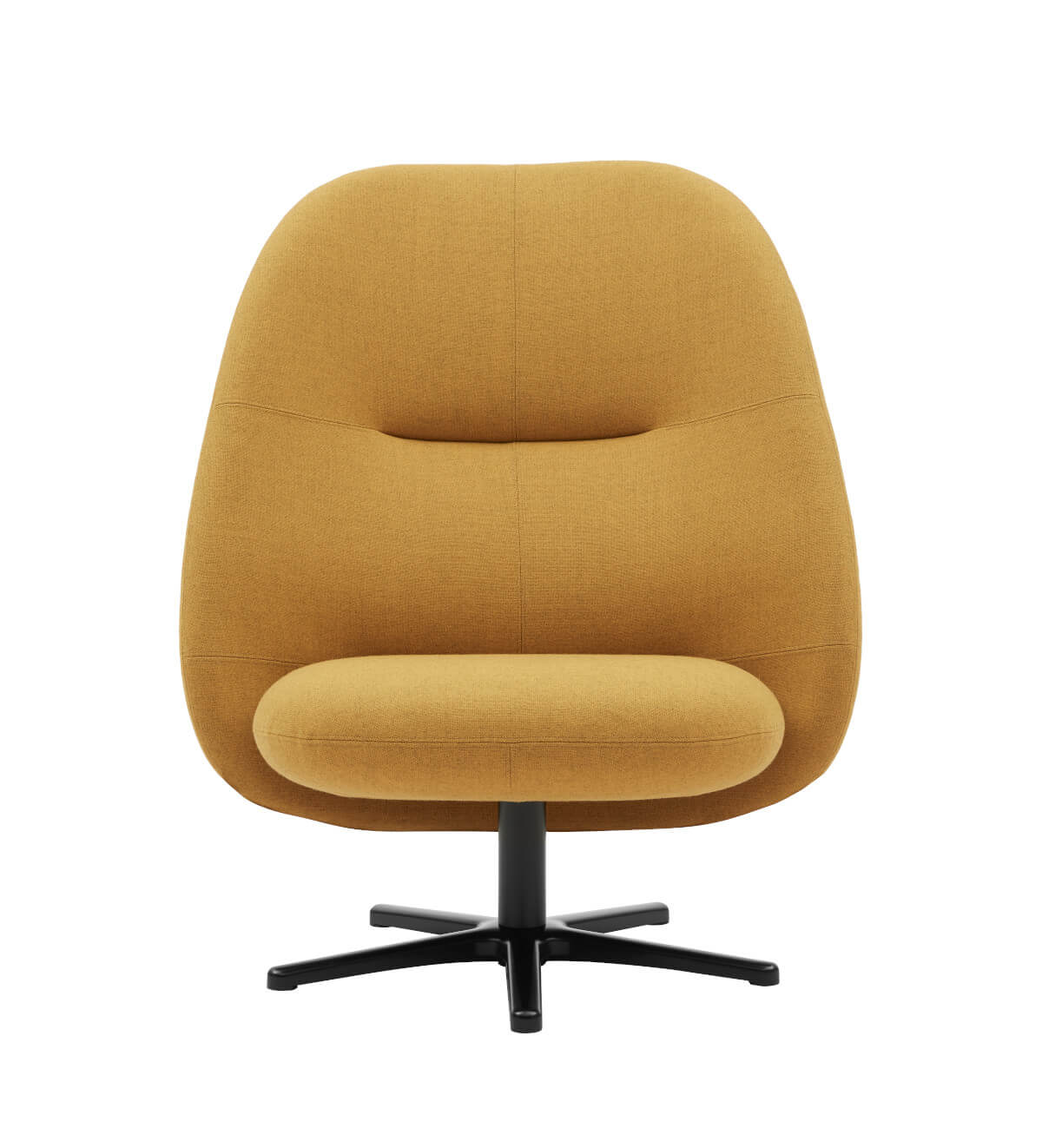 Softline Rufle Drehsessel hoch, hochwertiger Design-Sessel mit Polsterung und 360-Grad-Drehfunktion