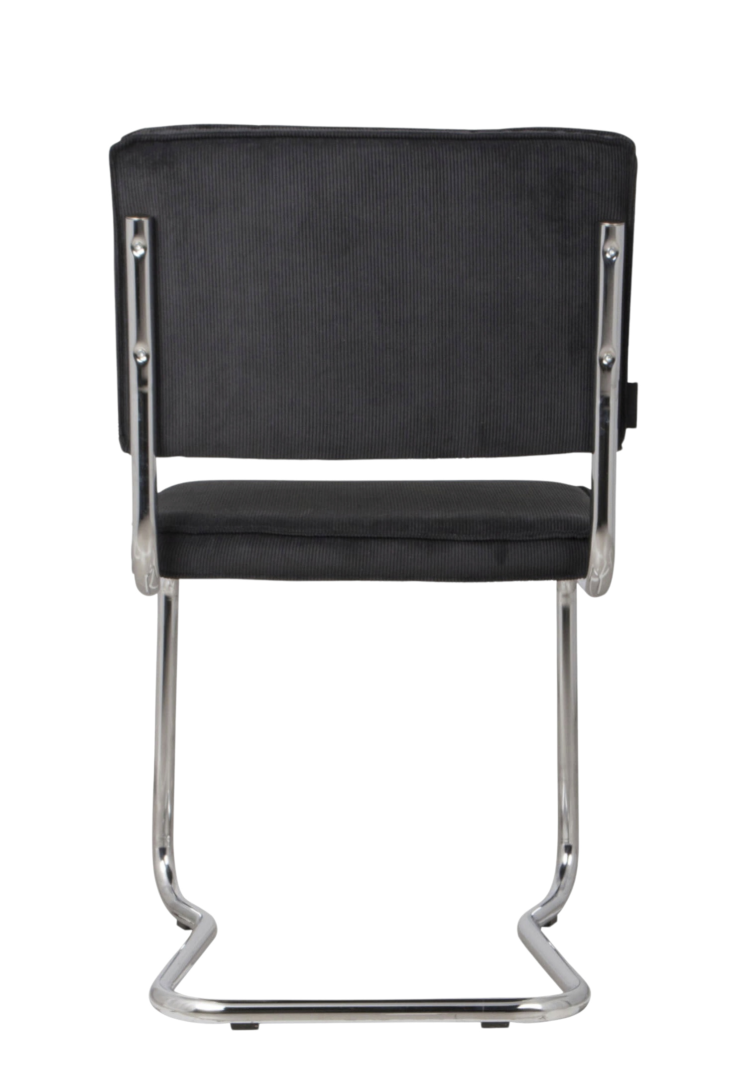 Zuiver Ridge Kink Rib Stuhl in Schwarz – eleganter Designerstuhl mit modernem Rillendesign für stilvolle Innenräume