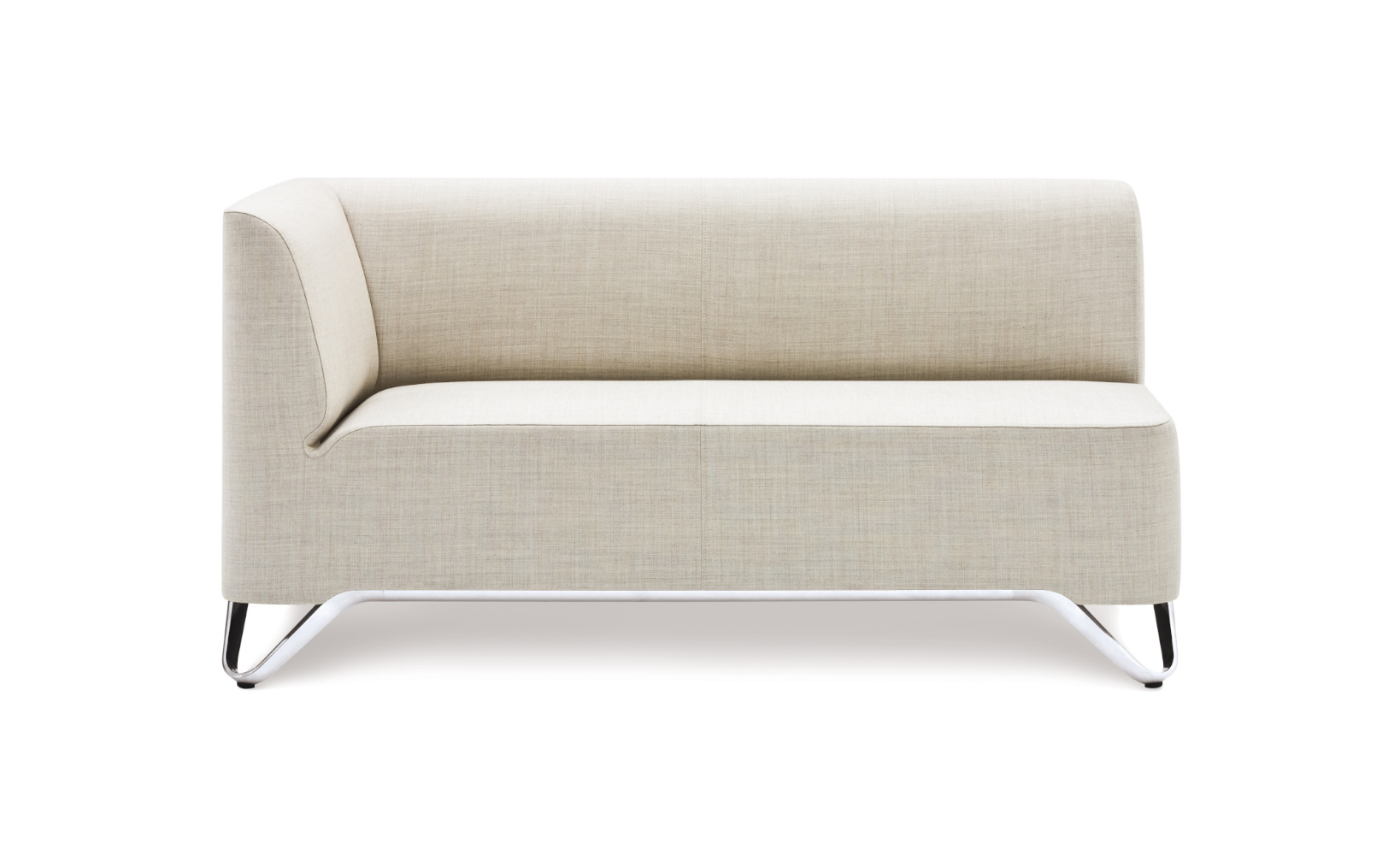 SoftBox 2R Sofa 2-Sitzer, Armlehnen rechts, Kufengestell