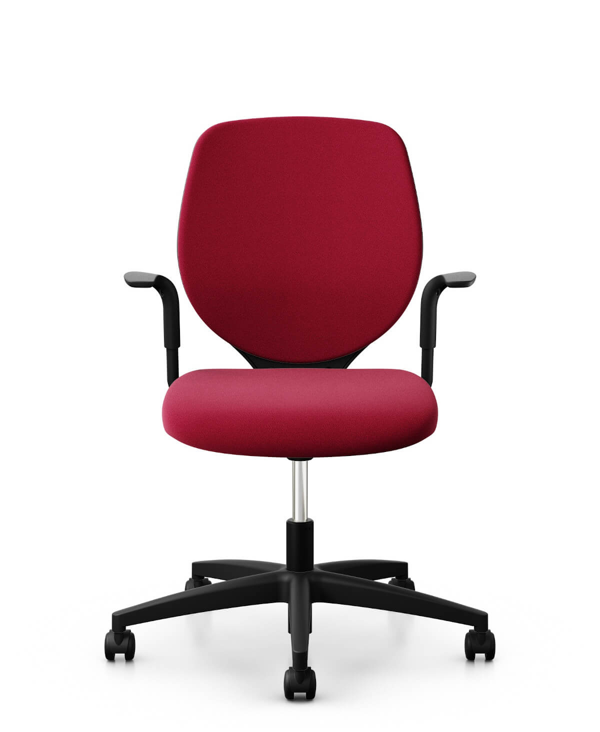 Giroflex 353-3518 Konferenzstuhl mit Polsterrücken, komfortabler Besucherstuhl für Besprechungsräume und Konferenzen