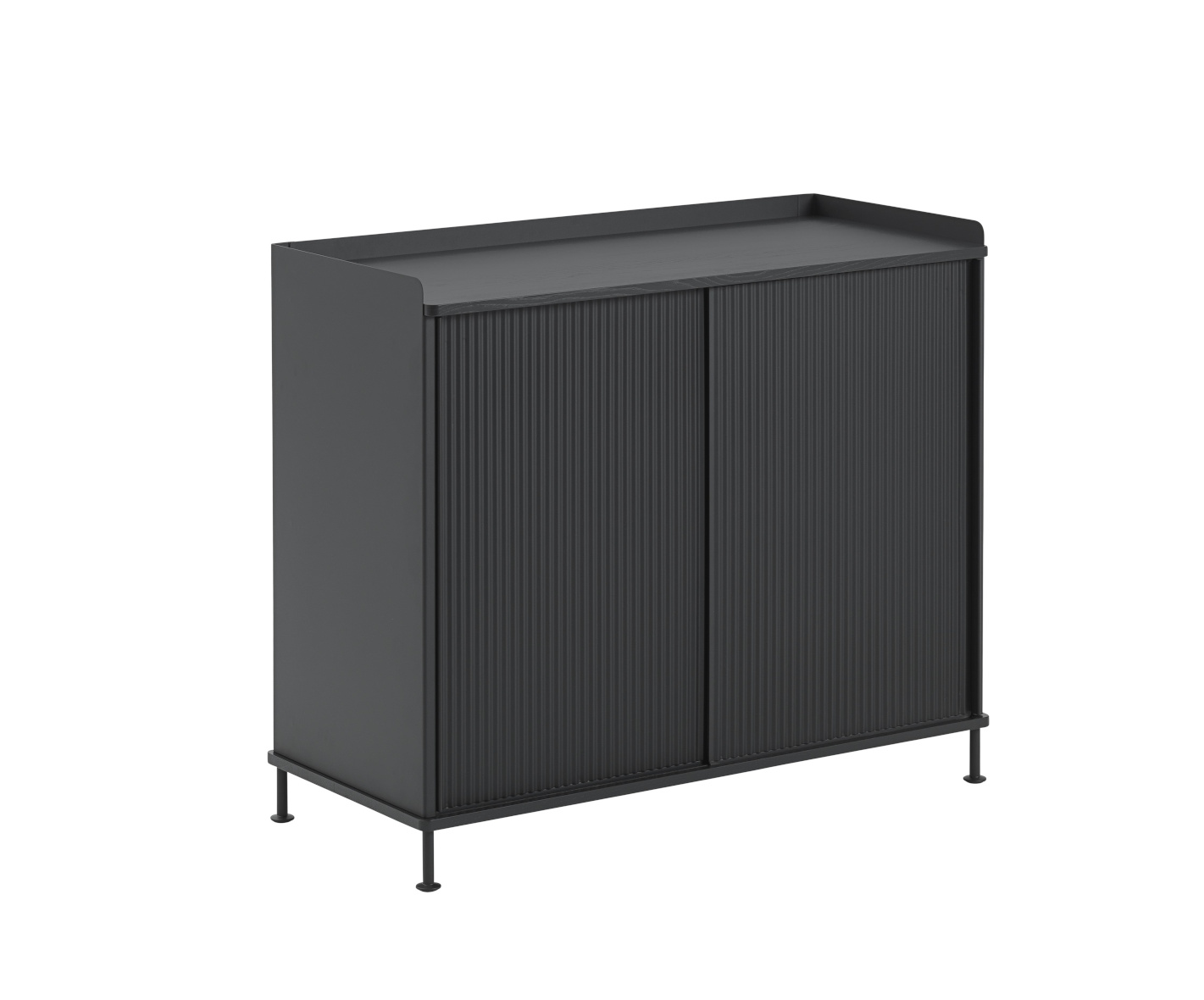 Enfold Sideboard, 100 x 85 cm, schwarz / anthrazit Enfold Sideboard, 100 x 85 cm, schwarz / anthrazit