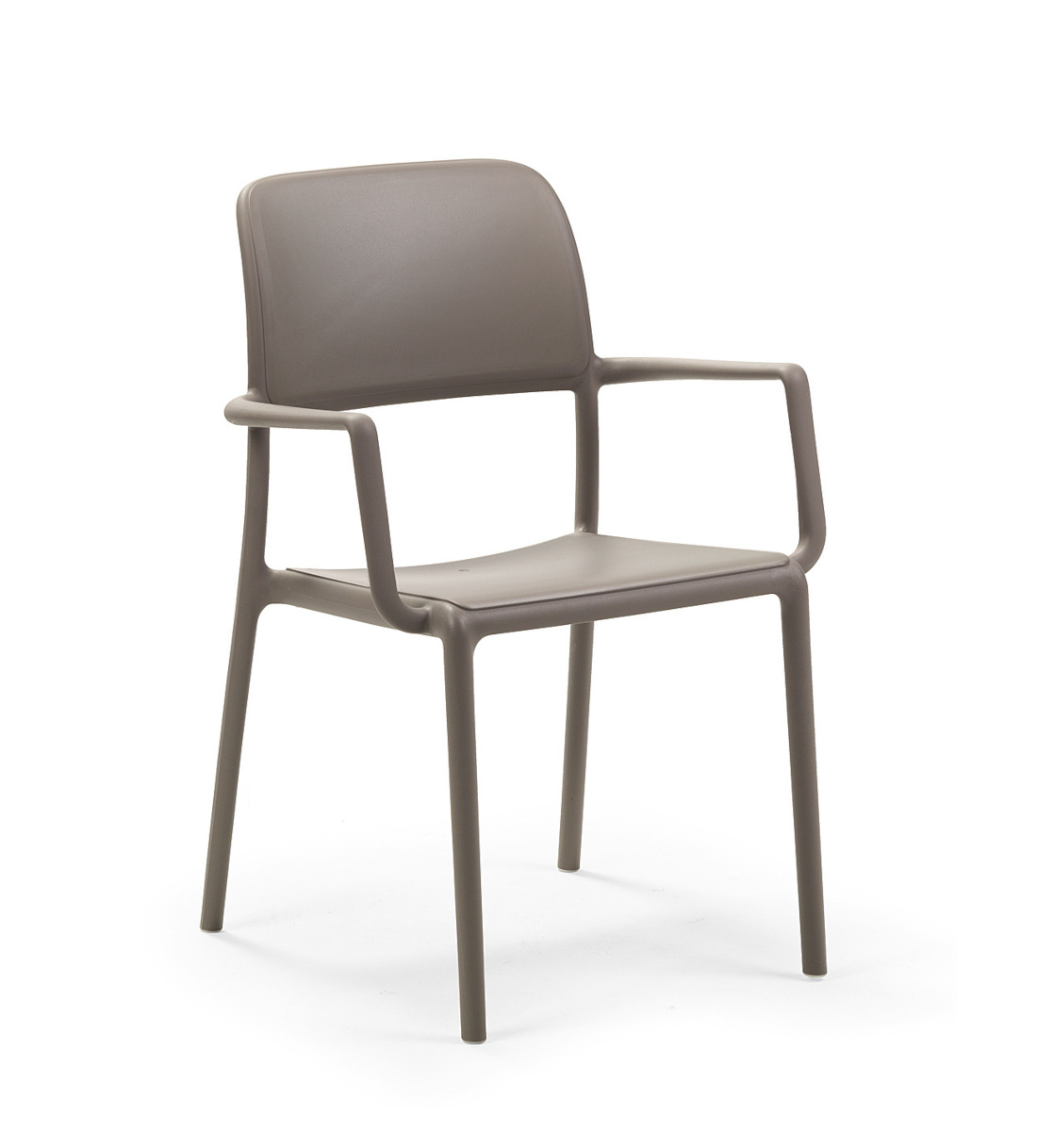 Nardi Riva Armlehnstuhl tortora, italienischer Outdoor-Stuhl, wetterfest, langlebig, leicht, modernes Design