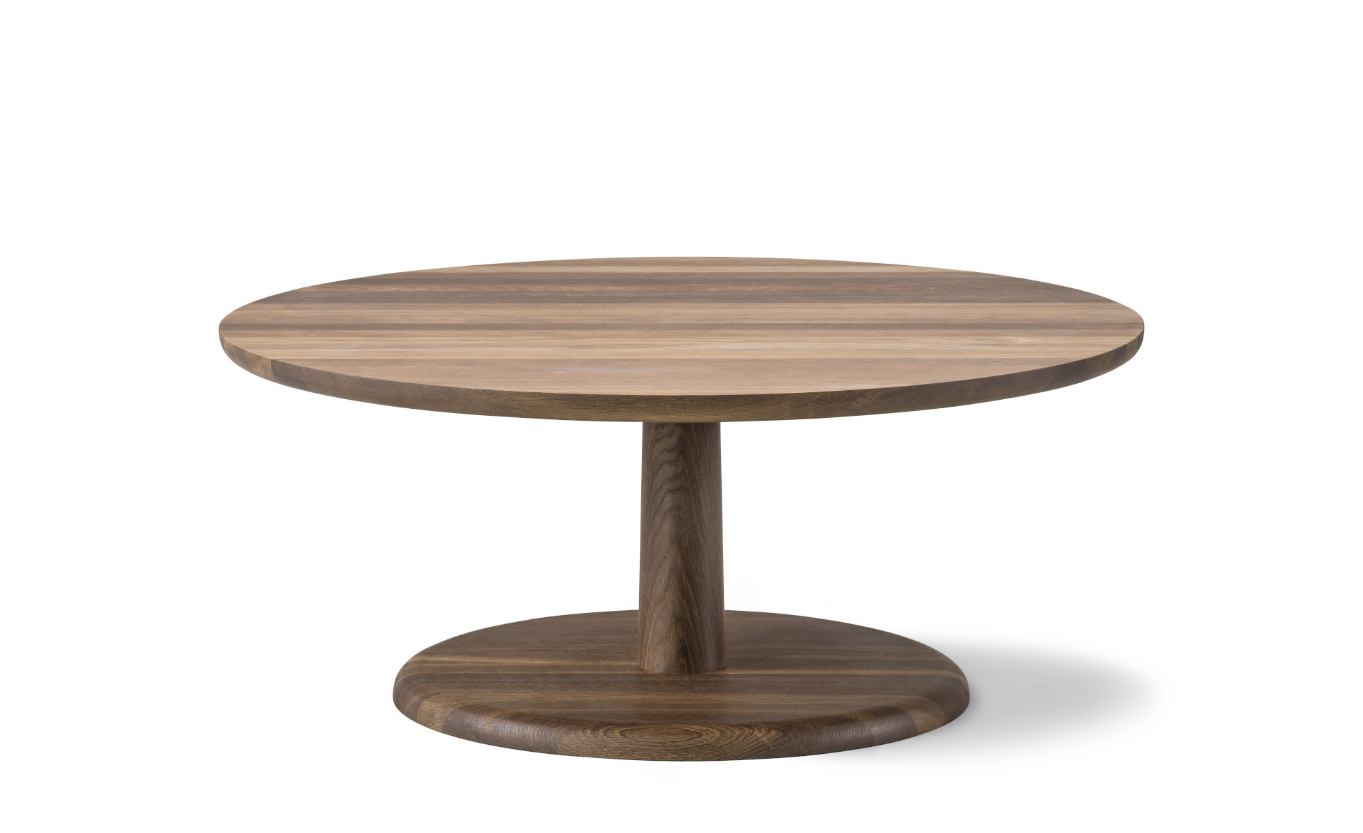 Pon Couchtisch, Ø 90 cm, eiche geräuchert und geölt