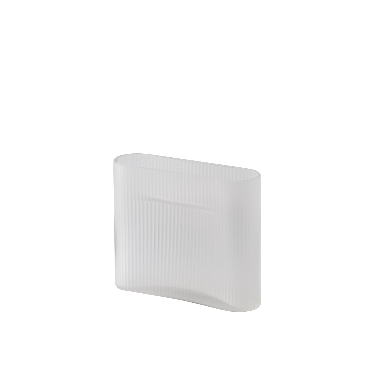 Ridge Vase, höhe 16,5 cm, weiß