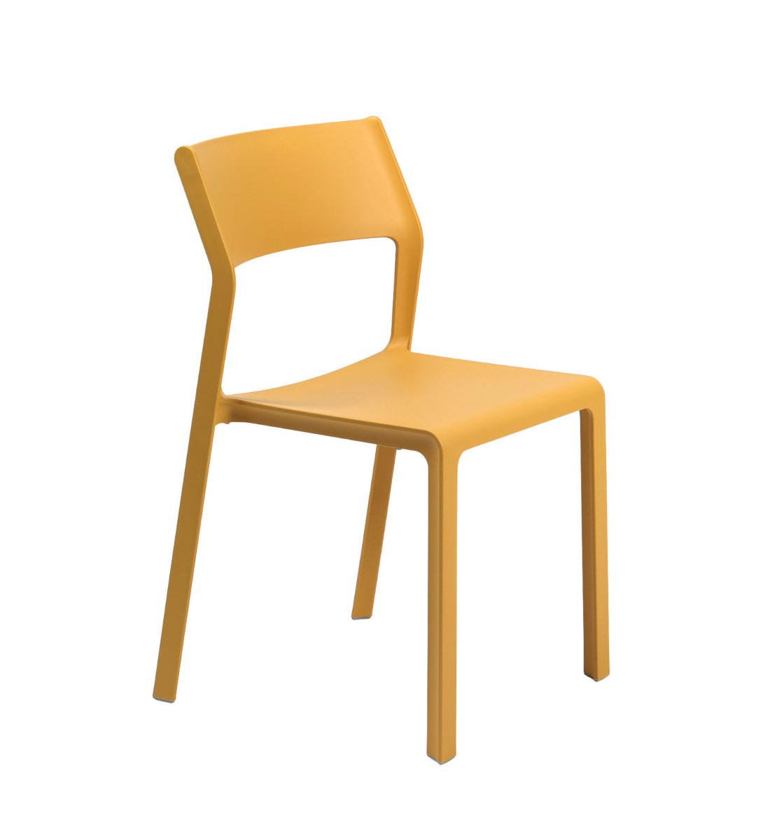 Nardi Trill Gartenstuhl senape, Outdoor-Stuhl aus Polypropylen, leicht, wetterfest, modernes italienisches Design