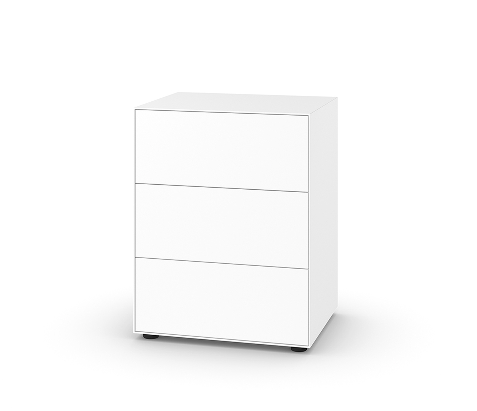 Nex Pur Box mit Schubkasten 3-fach, 75 x 60 cm, weiß