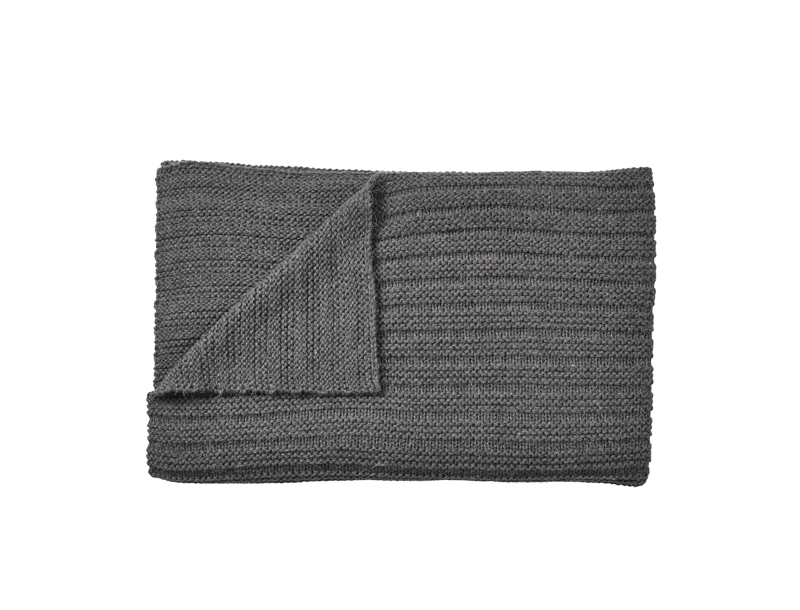 Ample Throw Decke, dunkelgrau