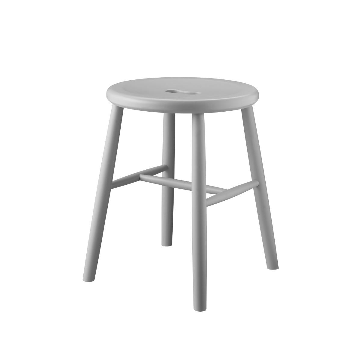 FDB Møbler J27 Hocker, Buche hellgrau, ergonomisch, nachhaltig, nordisches Design, vielseitig einsetzbar