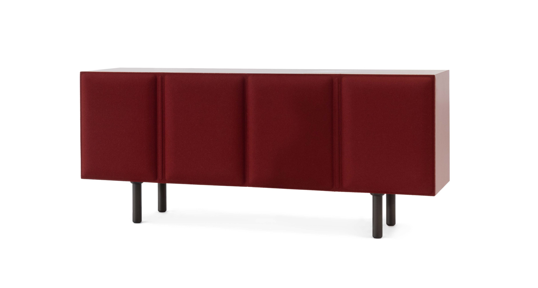 Magis Tacito Sideboard, italienisches Design, bordeaux/light green, funktional, langlebig, moderner Stauraum