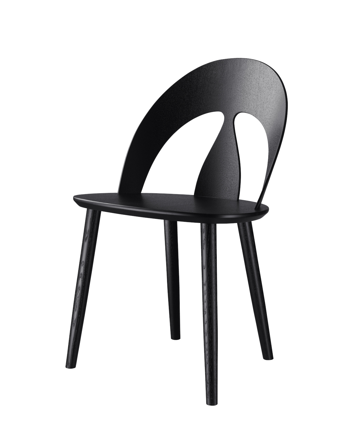 J45 Stuhl, eiche schwarz