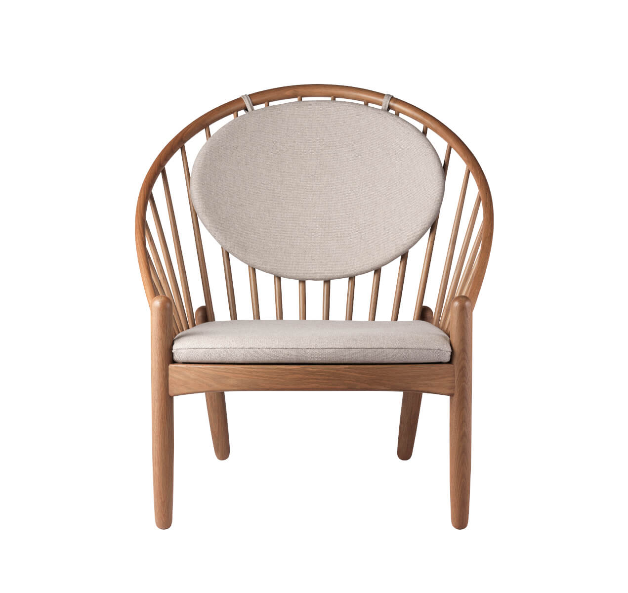 FDB Møbler J166 Jørna Sessel, FSC®-Eiche geräuchert, beige, nachhaltig, komfortabel, skandinavisches Design