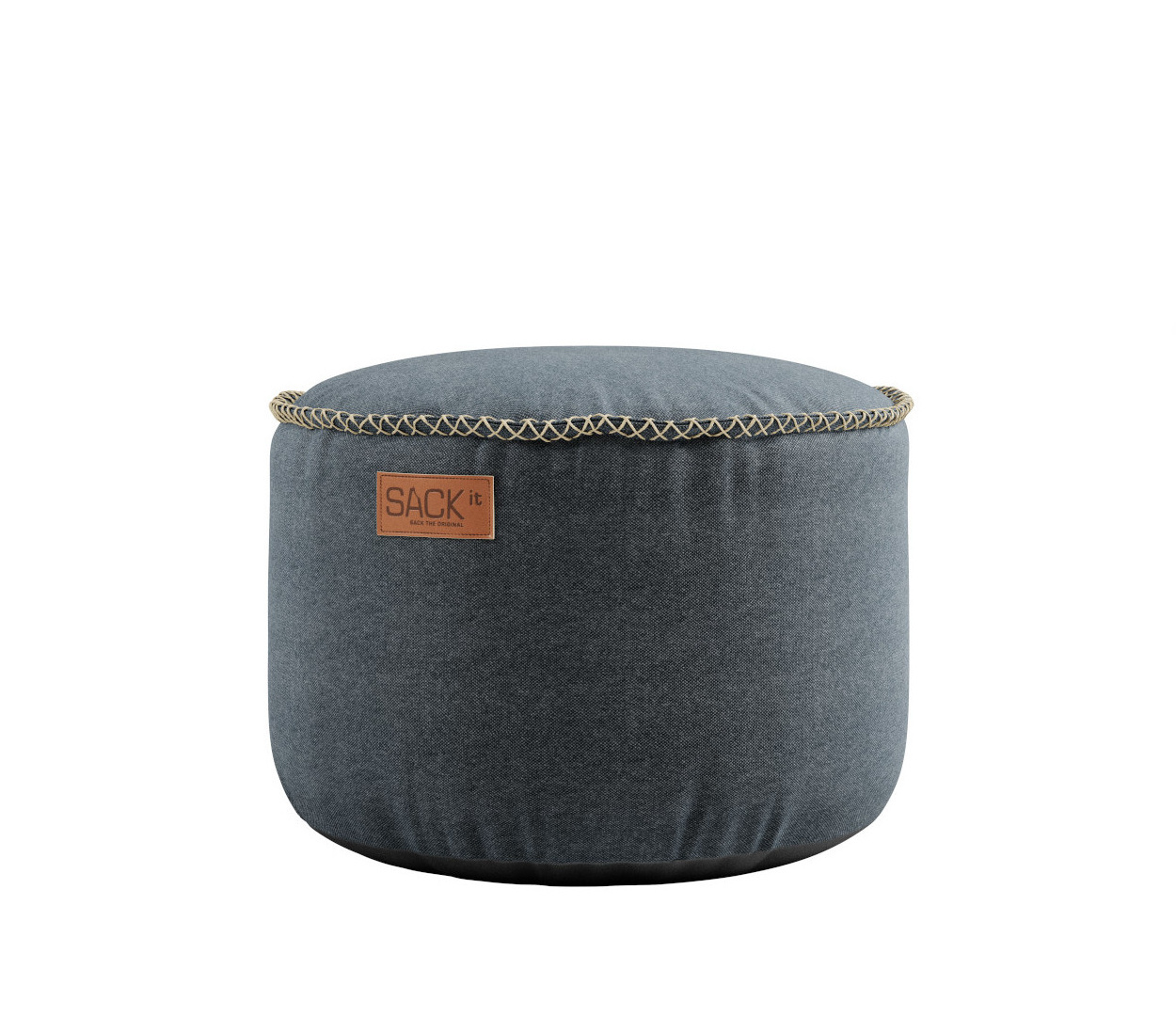 Canvas Pouf, sand